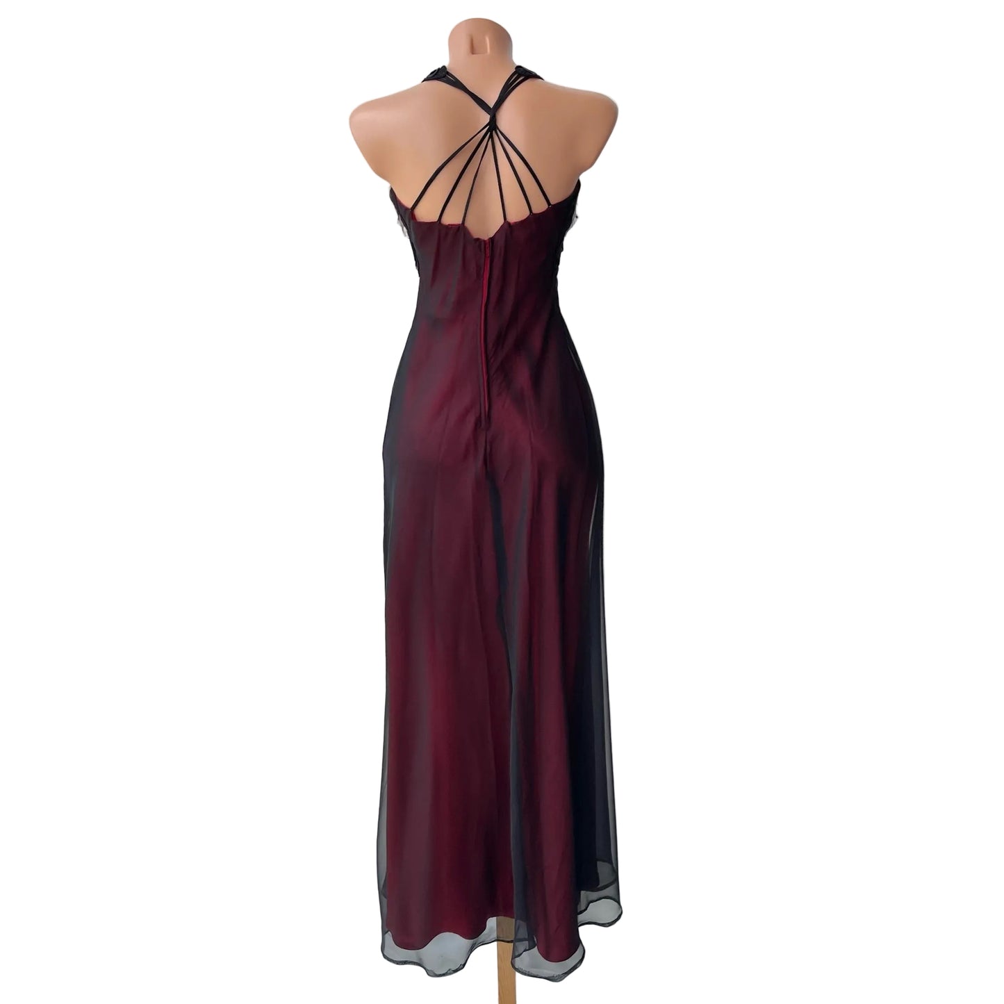 Red Black Butterfly Gothic Vintage Dress