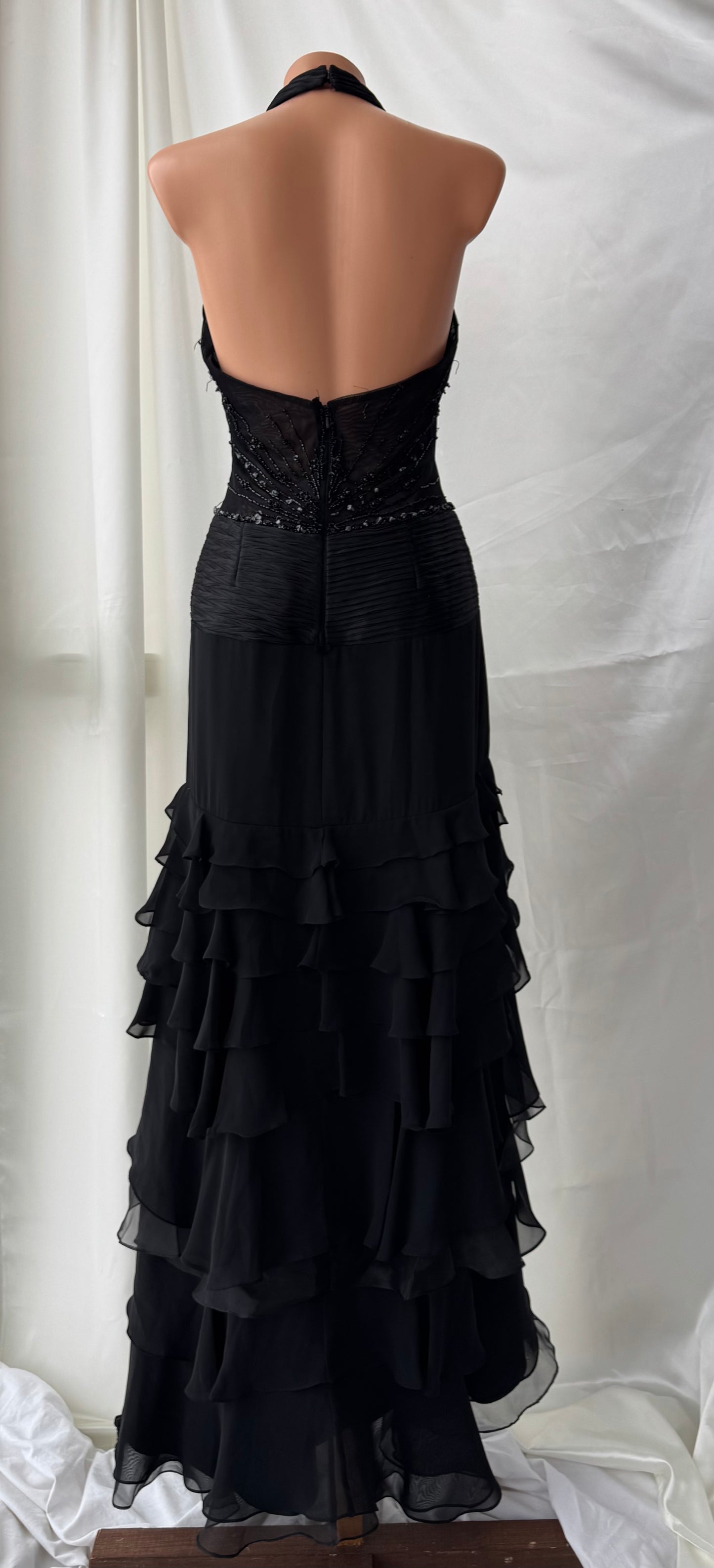 Spectacular Black Beaded Long dress