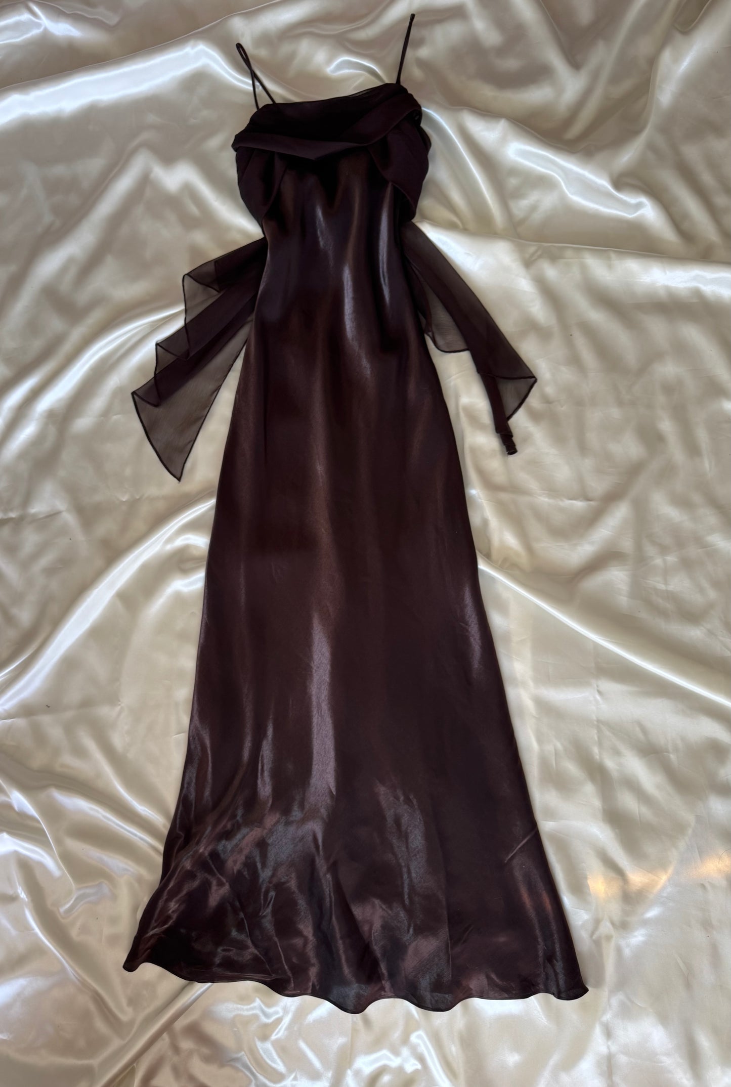 Elegant Brown Vintage Dress