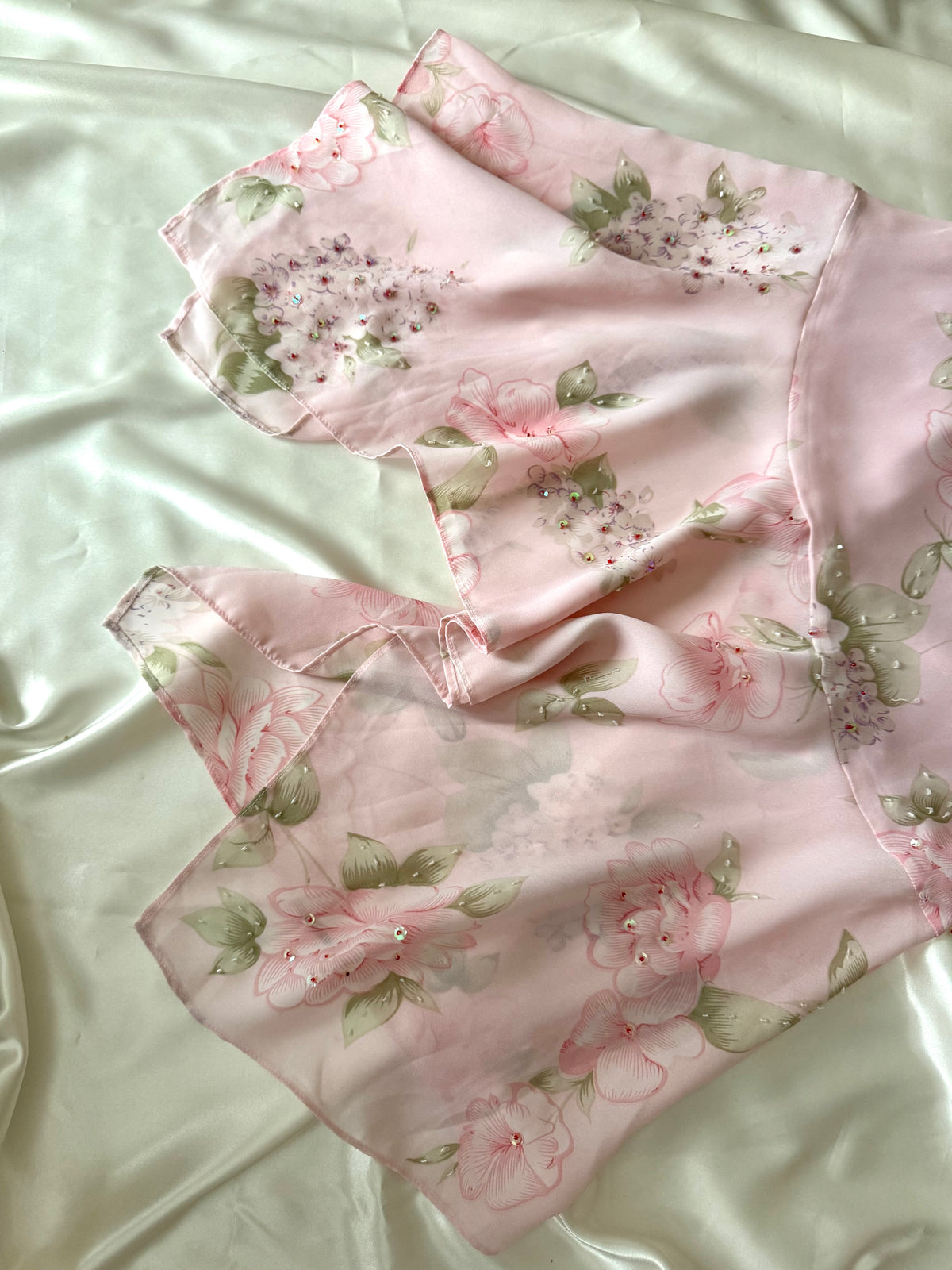 Gorgeous Pink Floral Vintage Dress
