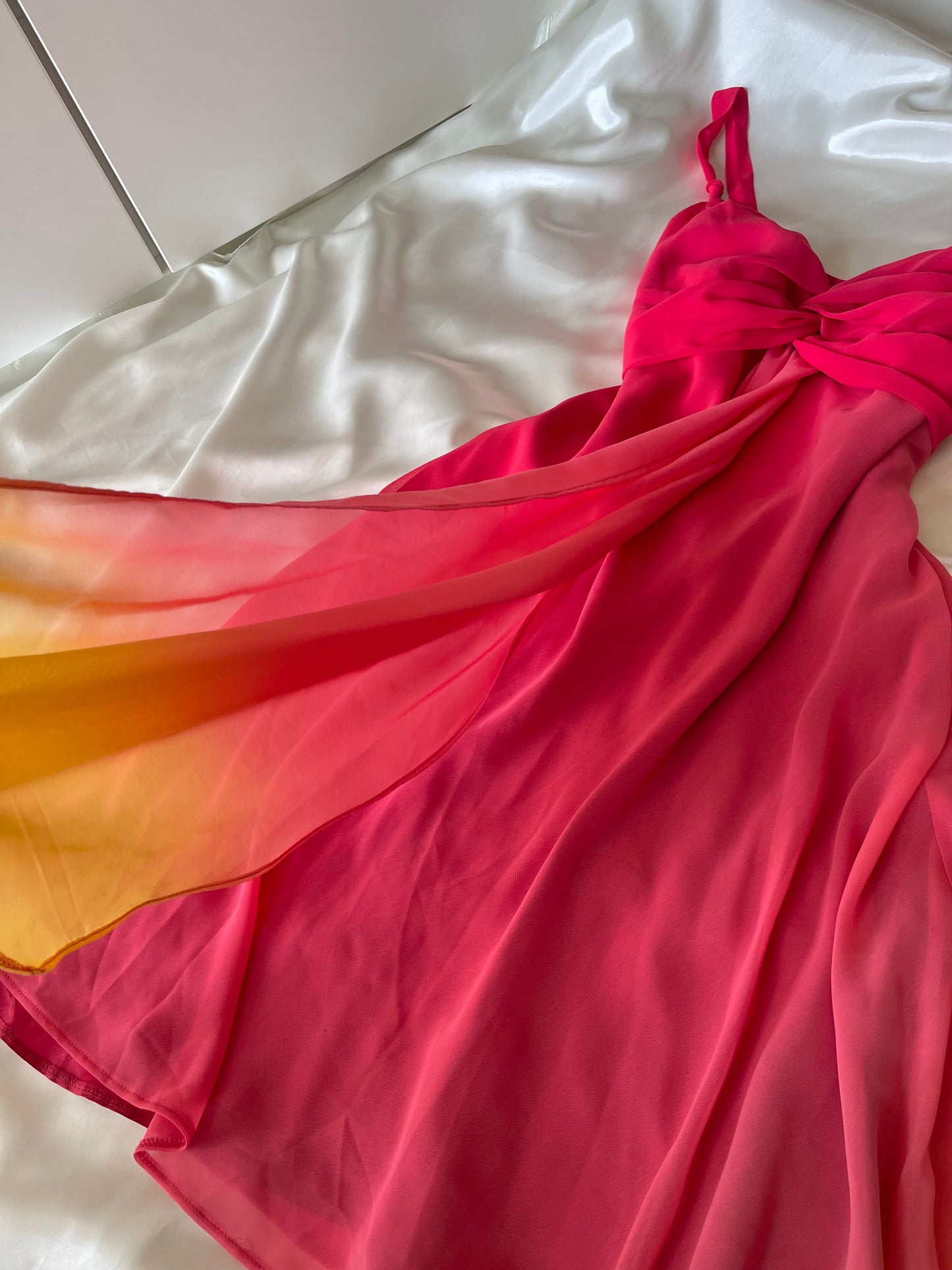 Red Ombre Mini Vintage Dress