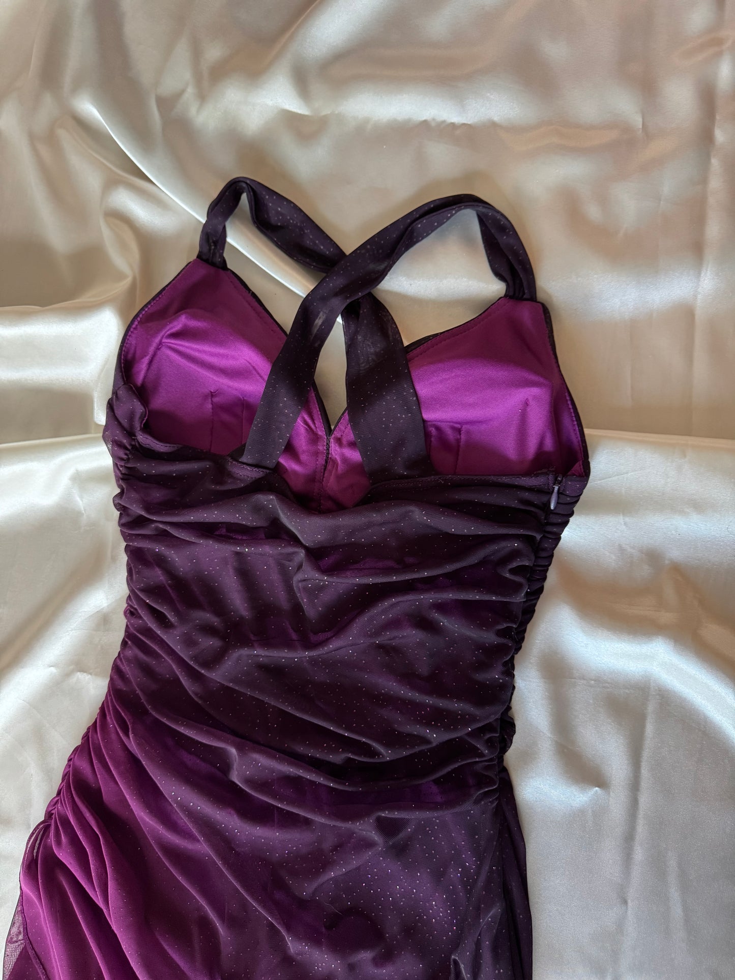 Sparkly Ombre Purple Vintage Dress