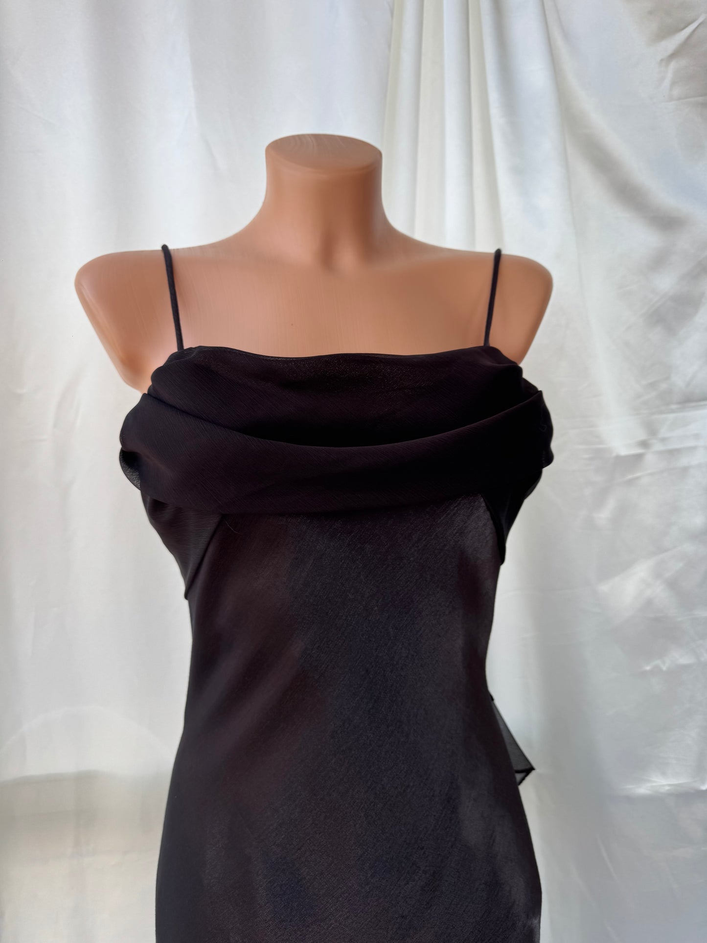 Elegant Brown Vintage Dress
