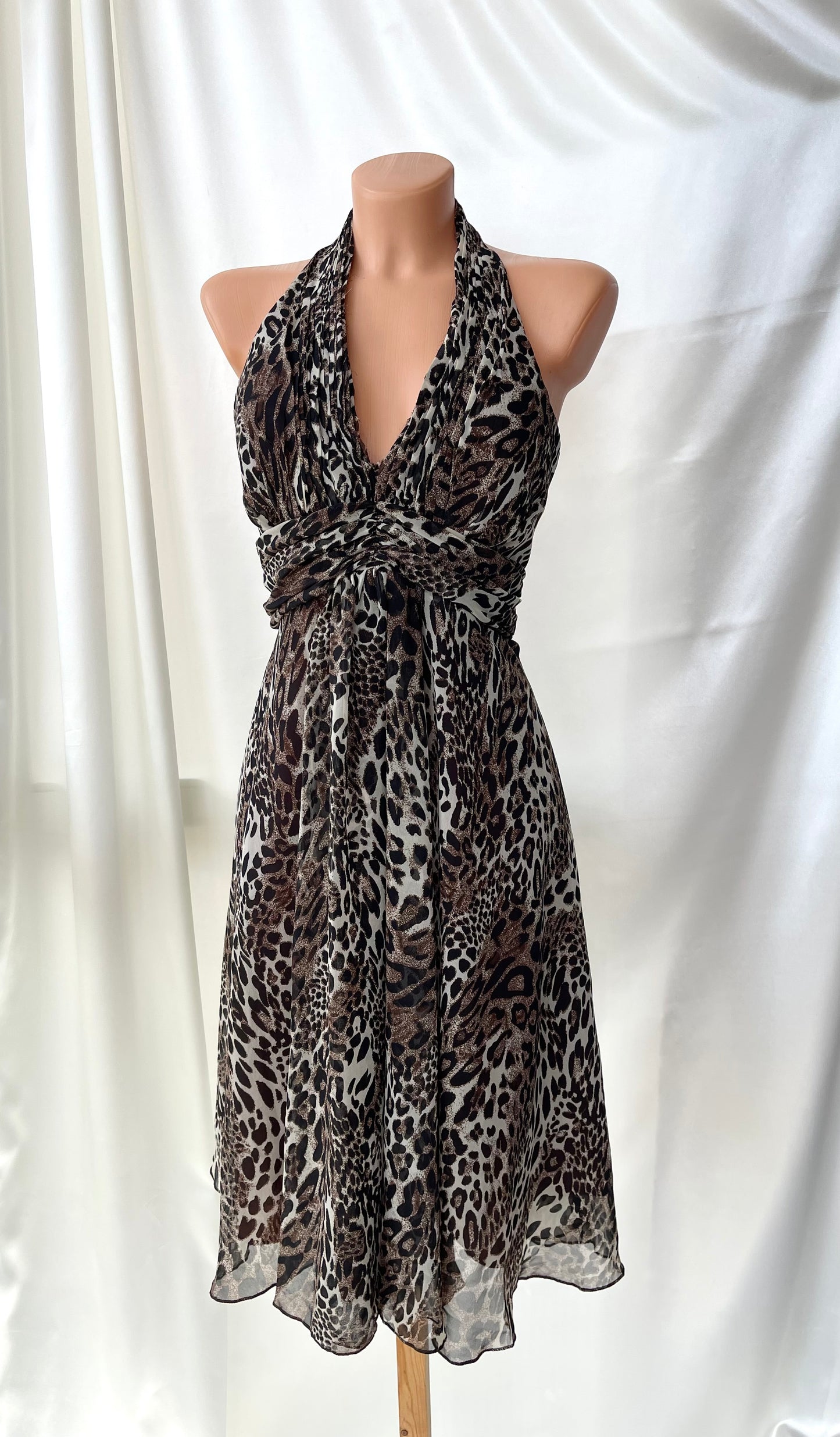 Leopard Panther Print Mini Dress
