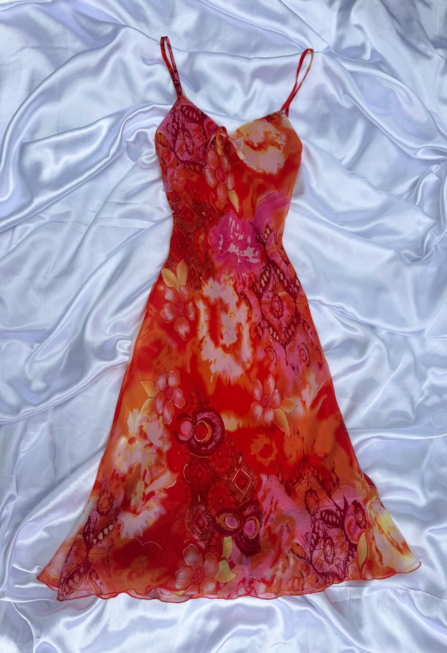 Pink & Orange Vintage Dress