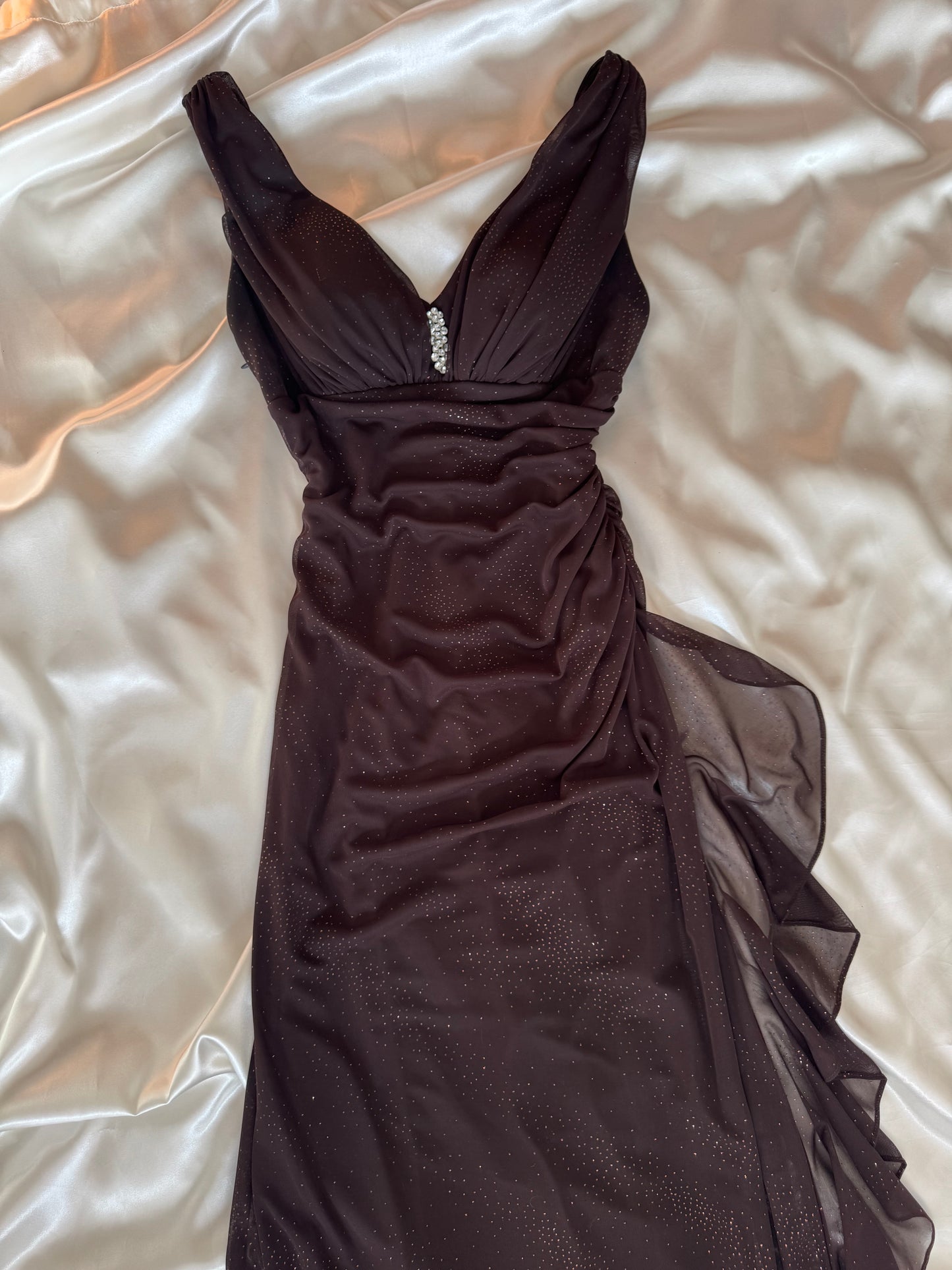 Sparkly Brown Vintage Dress