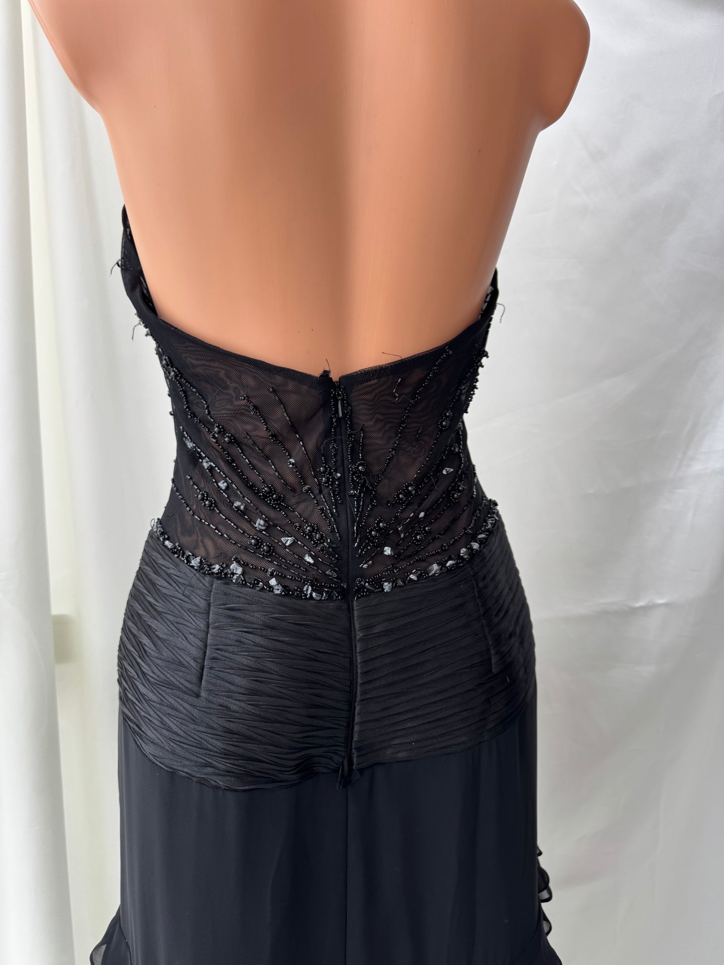 Spectacular Black Beaded Long dress