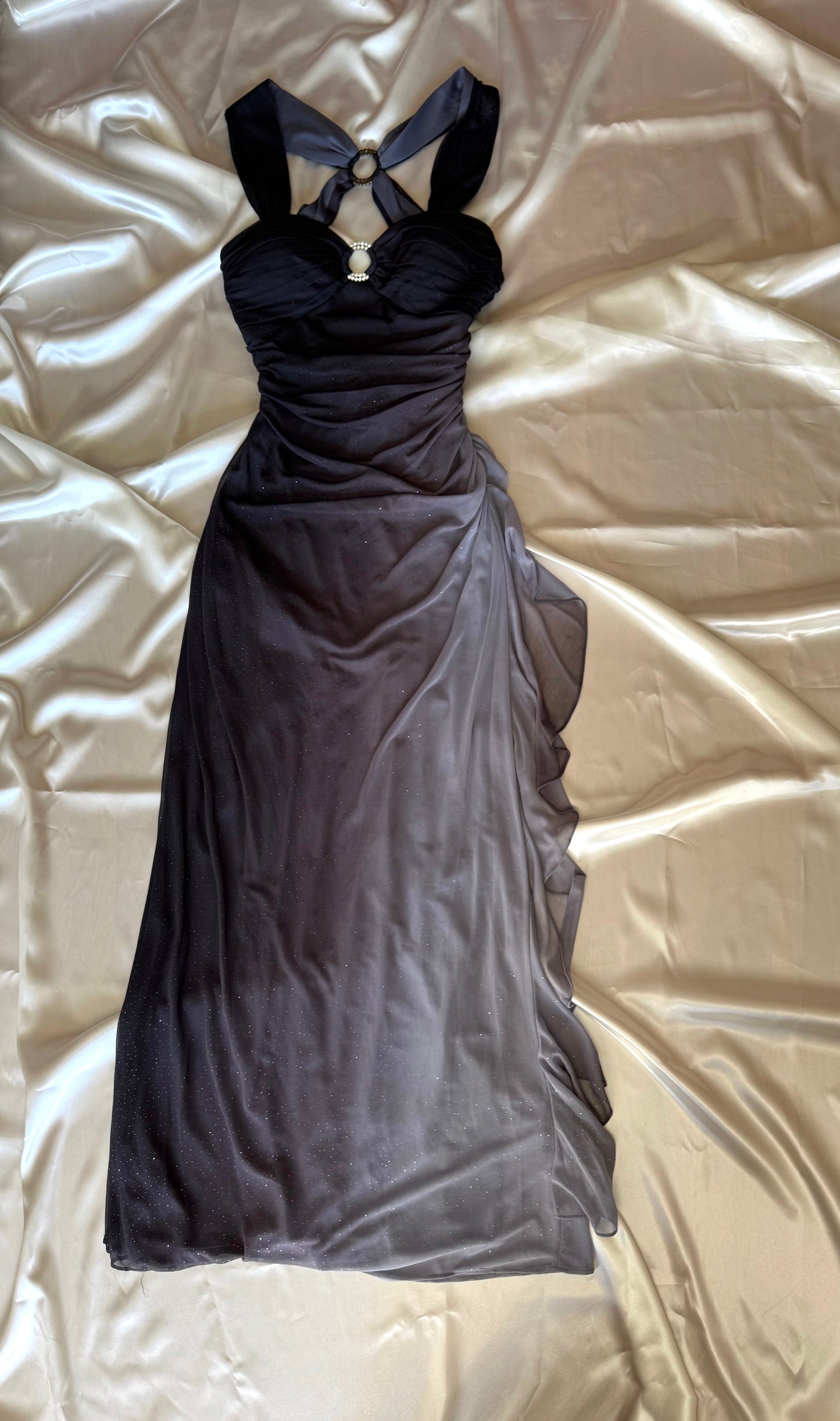 Sparkly Ombre Gray Vintage Dress