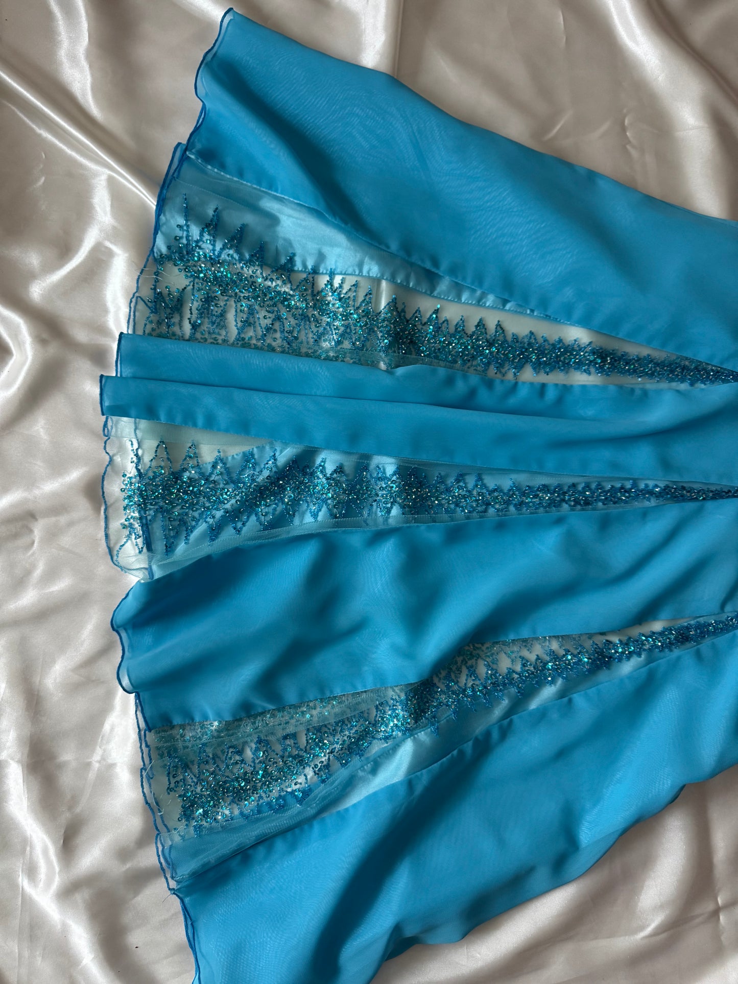 Absolutely Beautiful Light Blue Vintage Beaded Dress