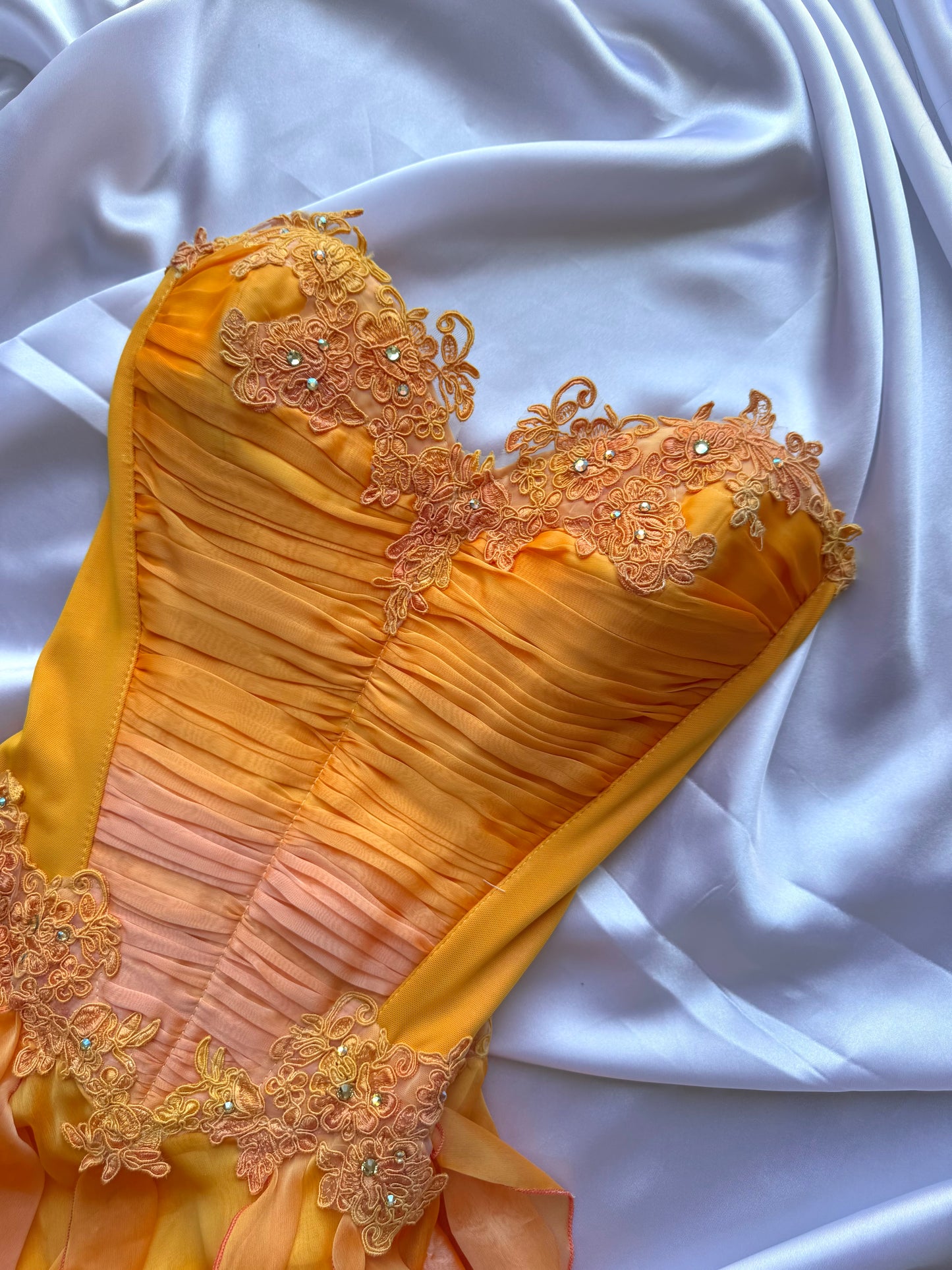 Catwalk Collection London Orange Corset Dress