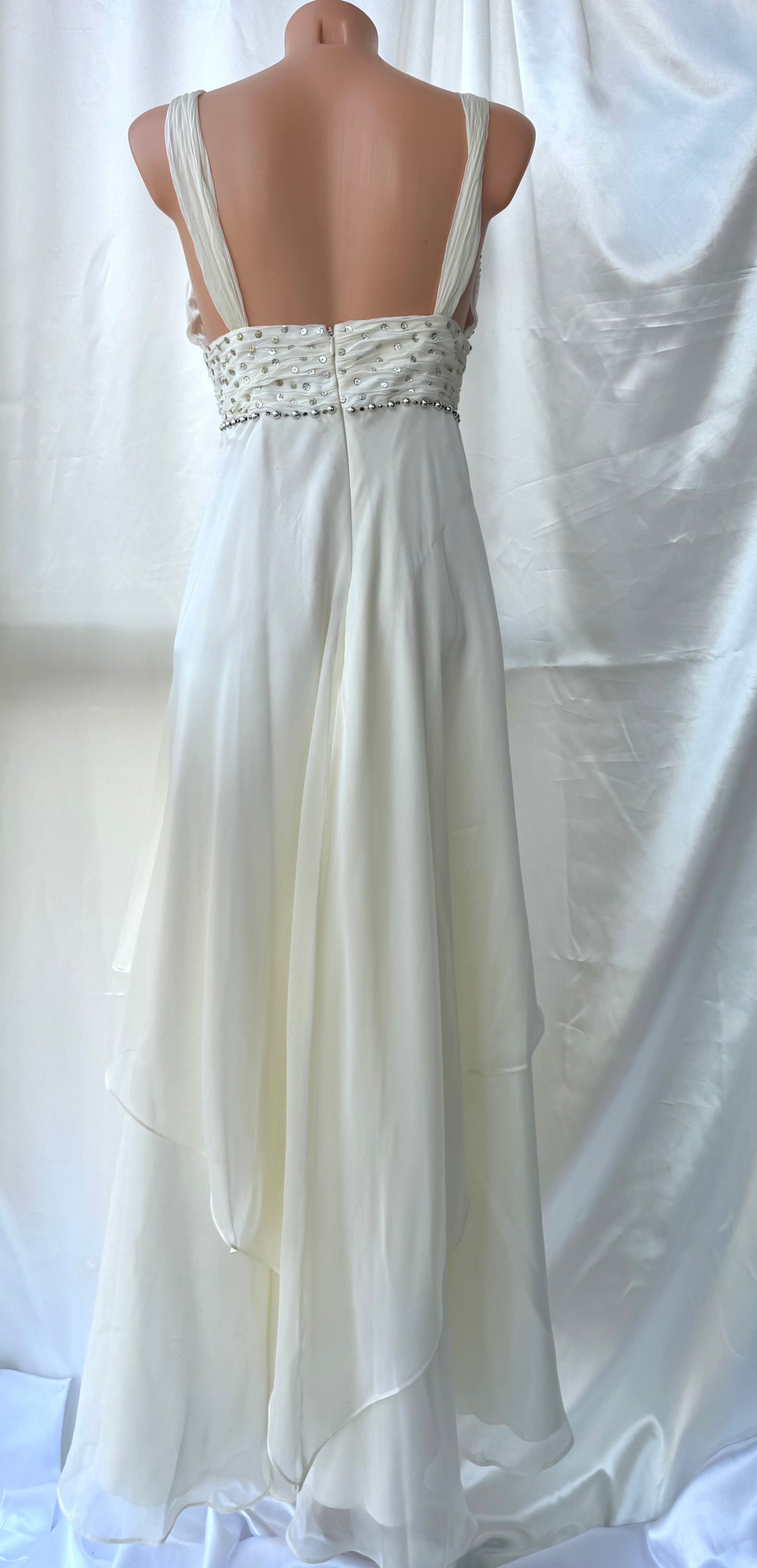 White Sparkly Vintage Dress