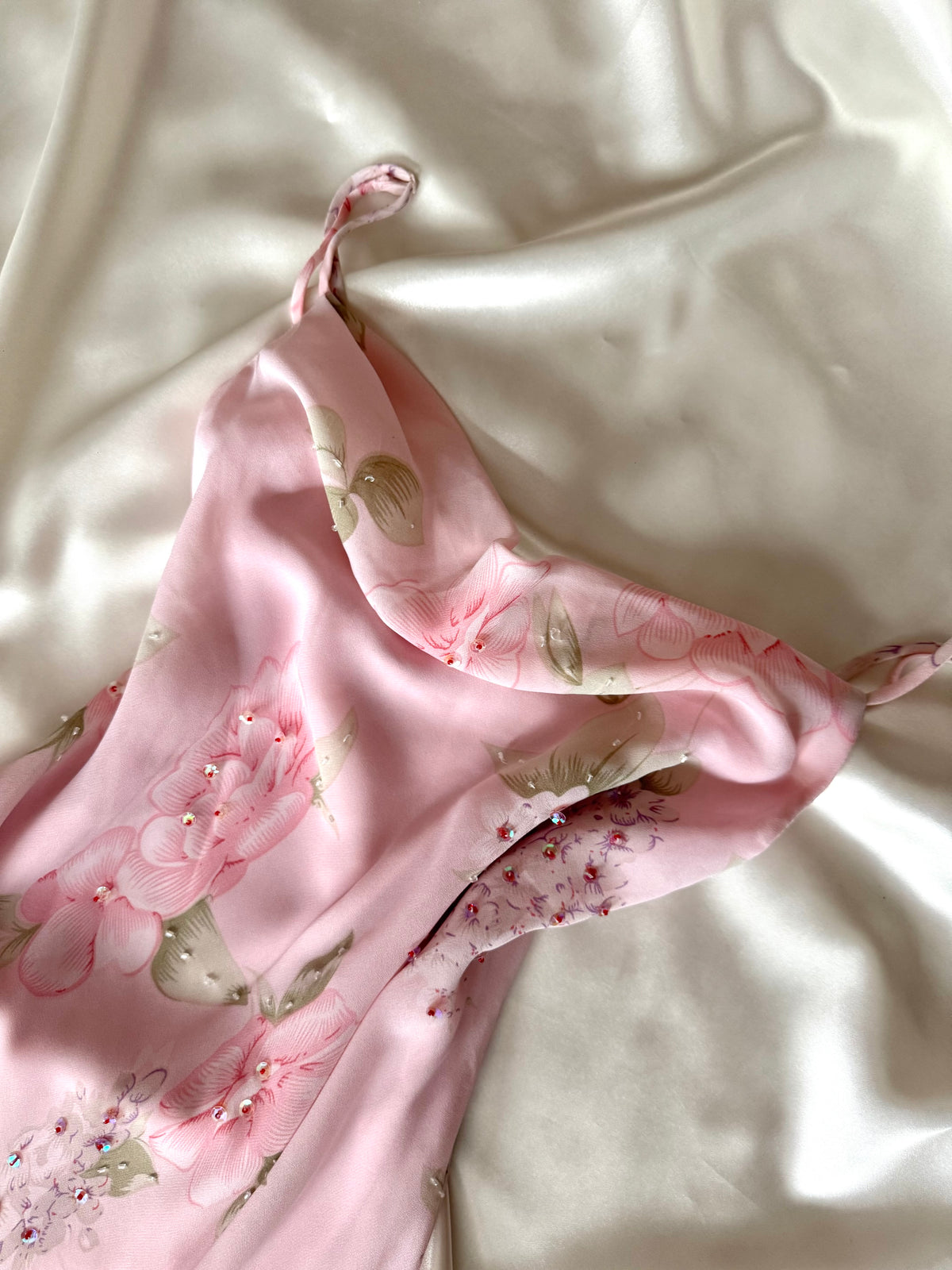 Gorgeous Pink Floral Vintage Dress