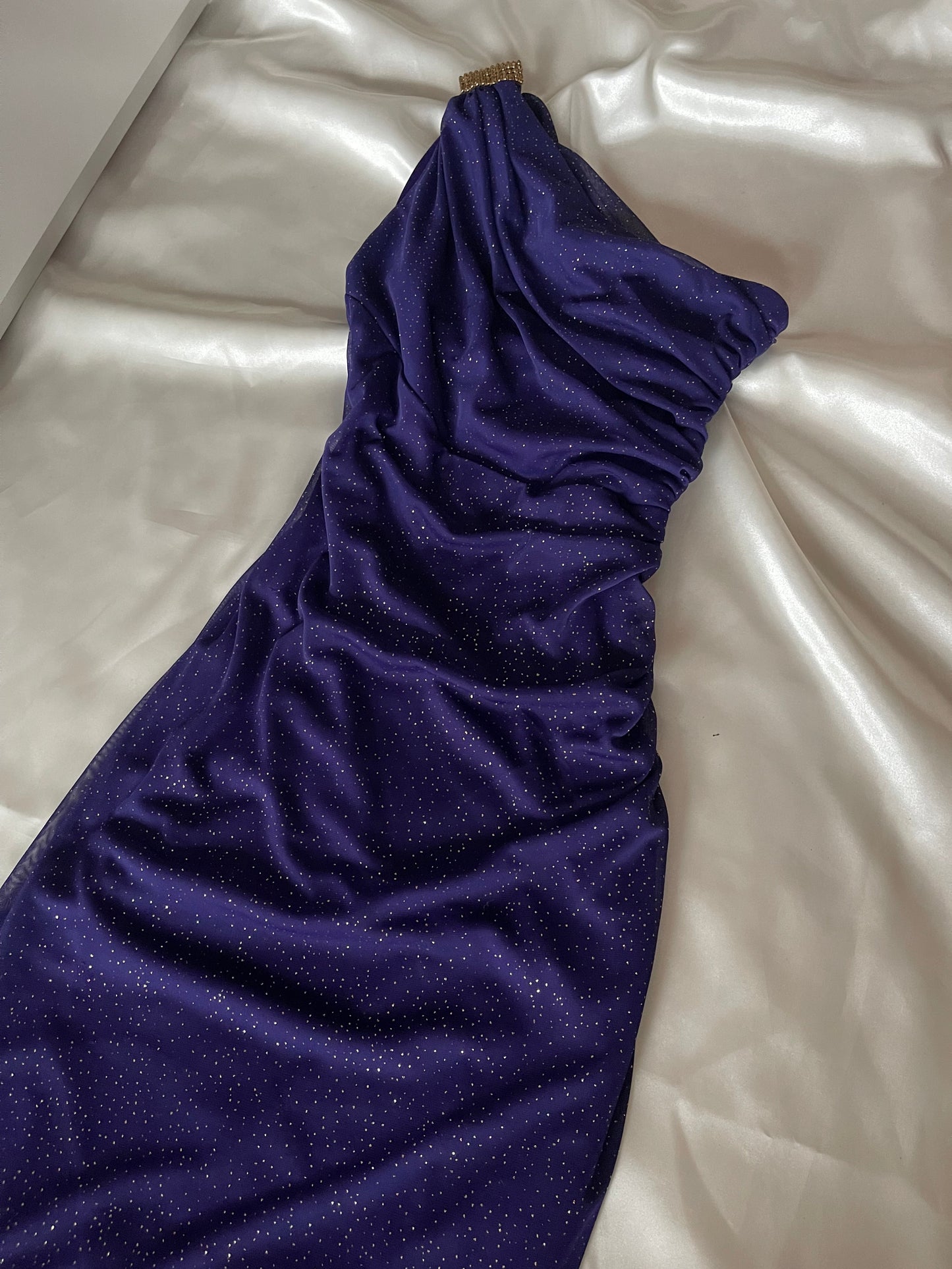 Sparkly Dark Purple Midnight Gown