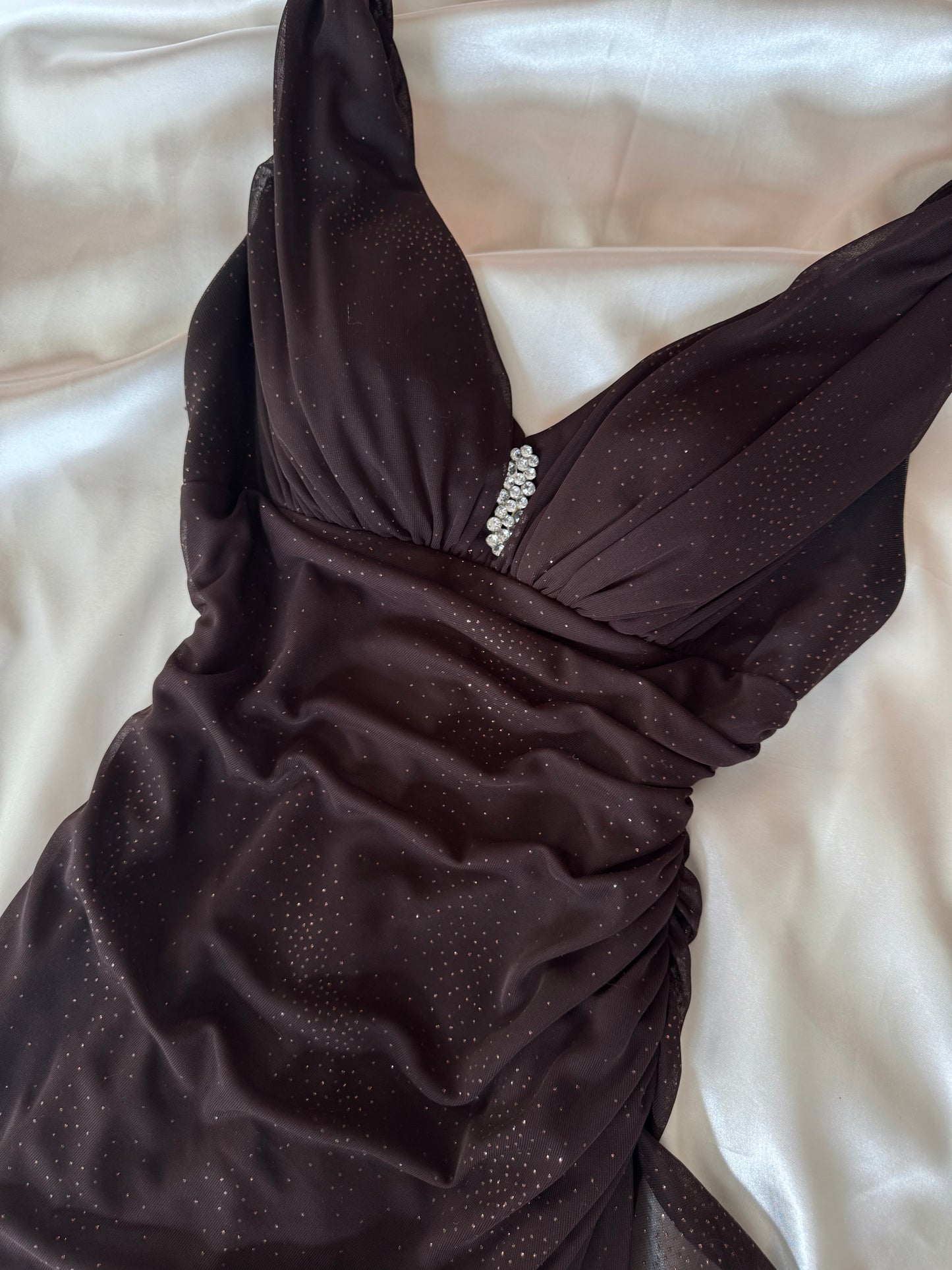 Sparkly Brown Vintage Dress
