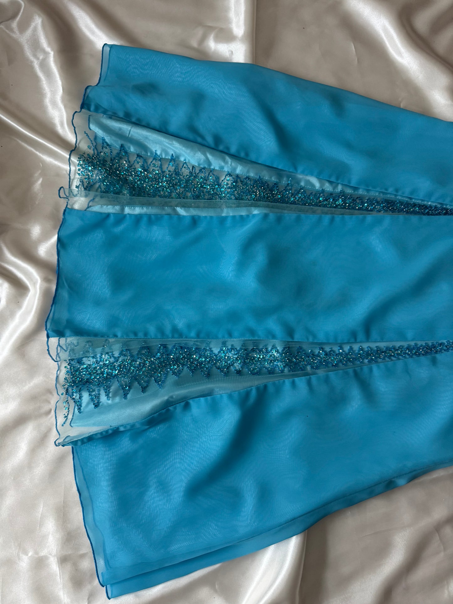 Absolutely Beautiful Light Blue Vintage Beaded Dress