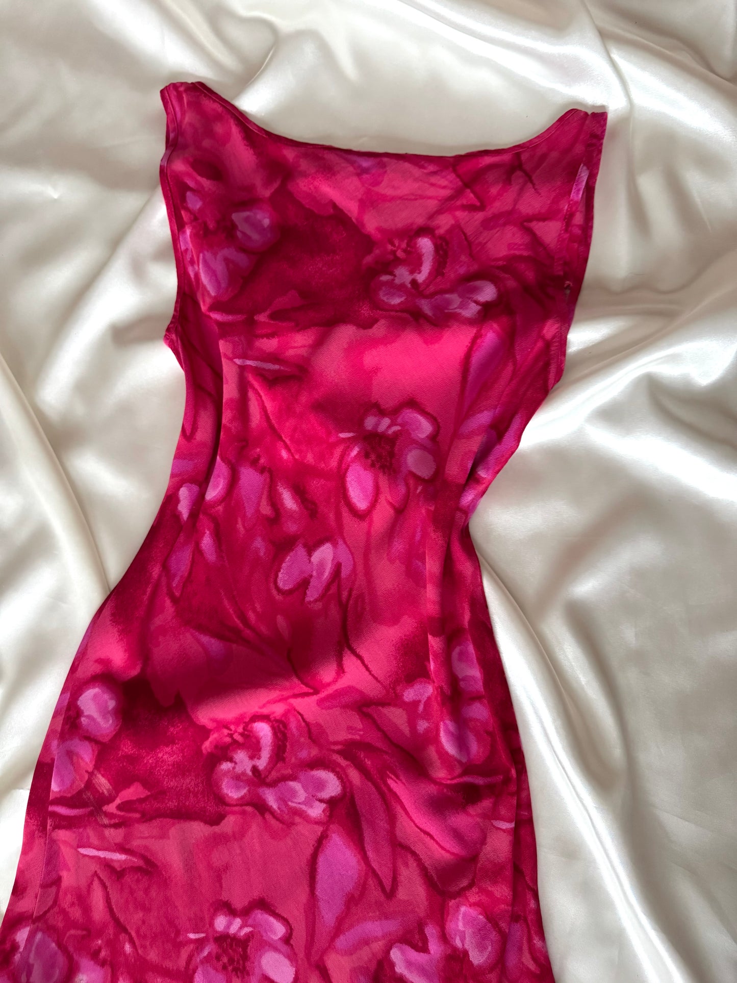 Gorgeous Pink Floral Vintage Island Dress