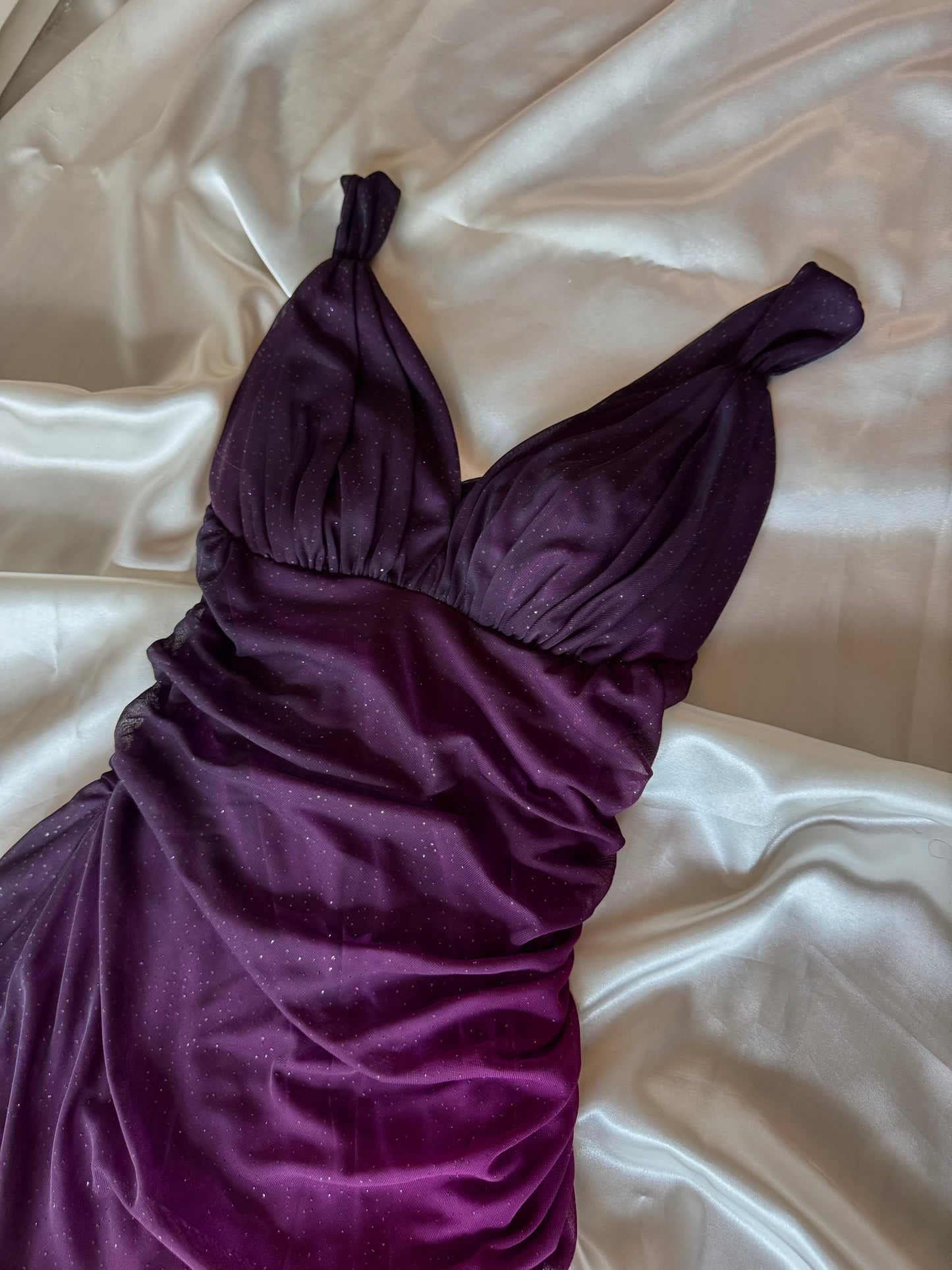 Sparkly Ombre Purple Vintage Dress