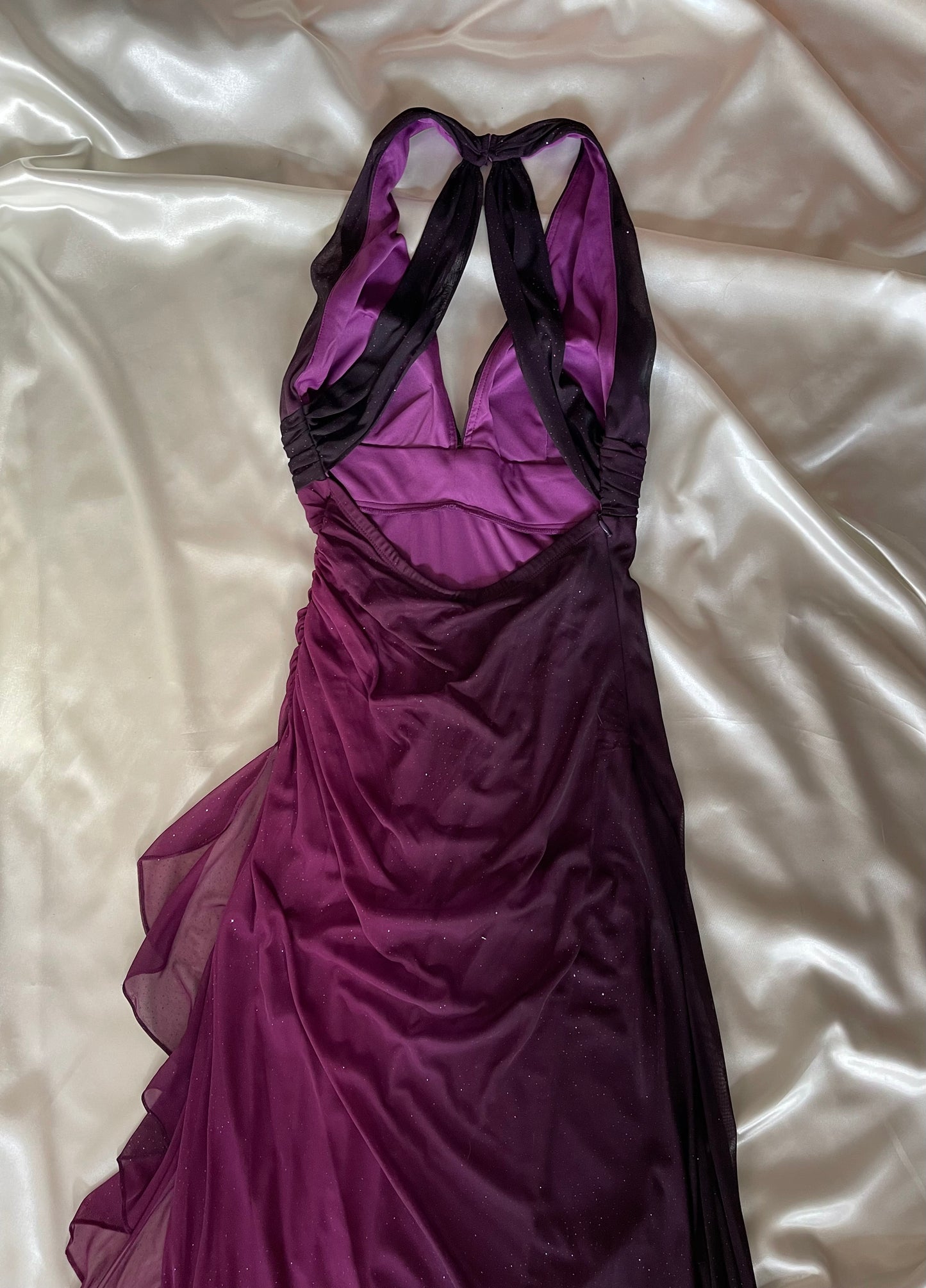 Sparkly Ombre Purple Vintage Dress