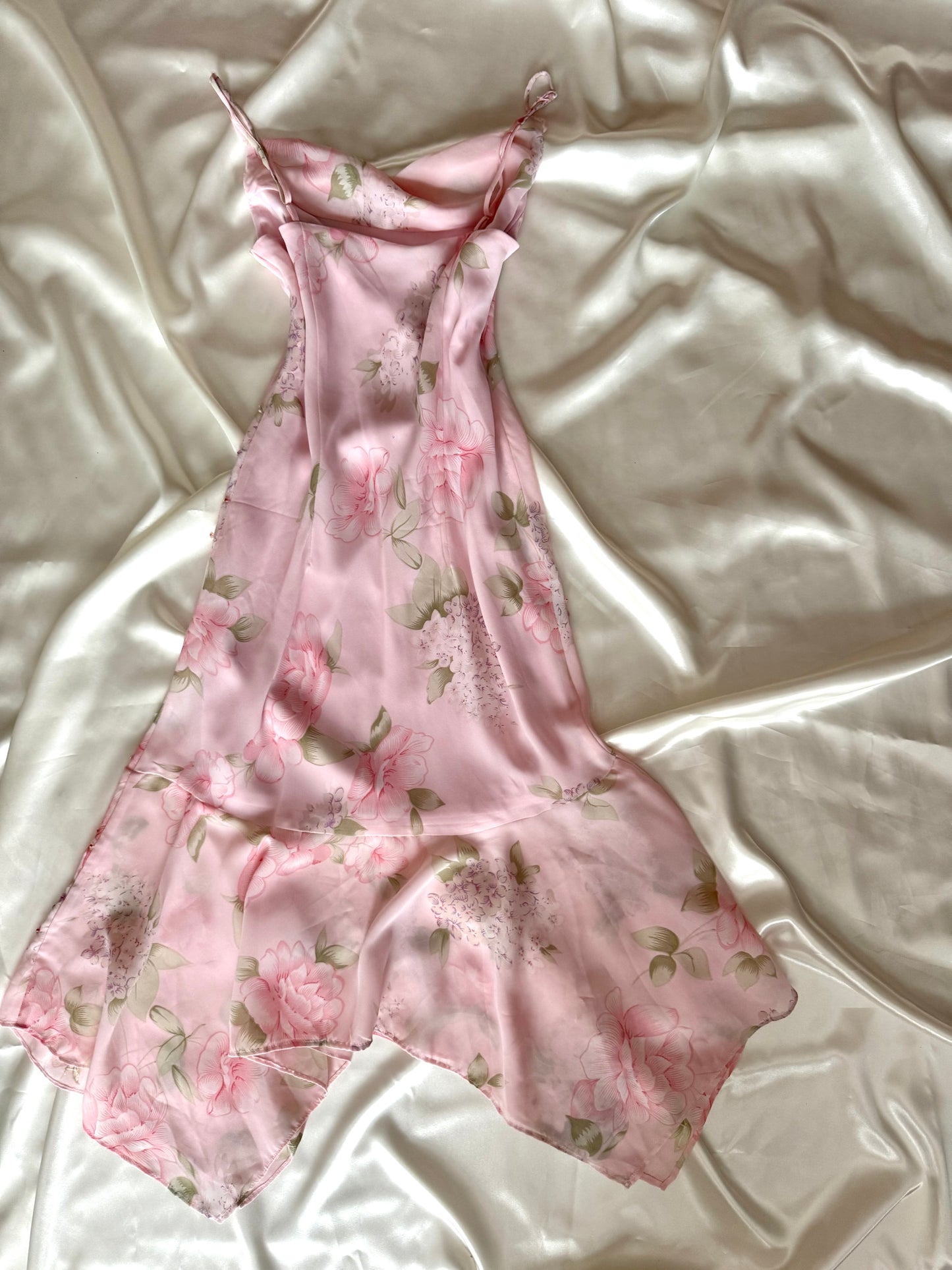 Gorgeous Pink Floral Vintage Dress