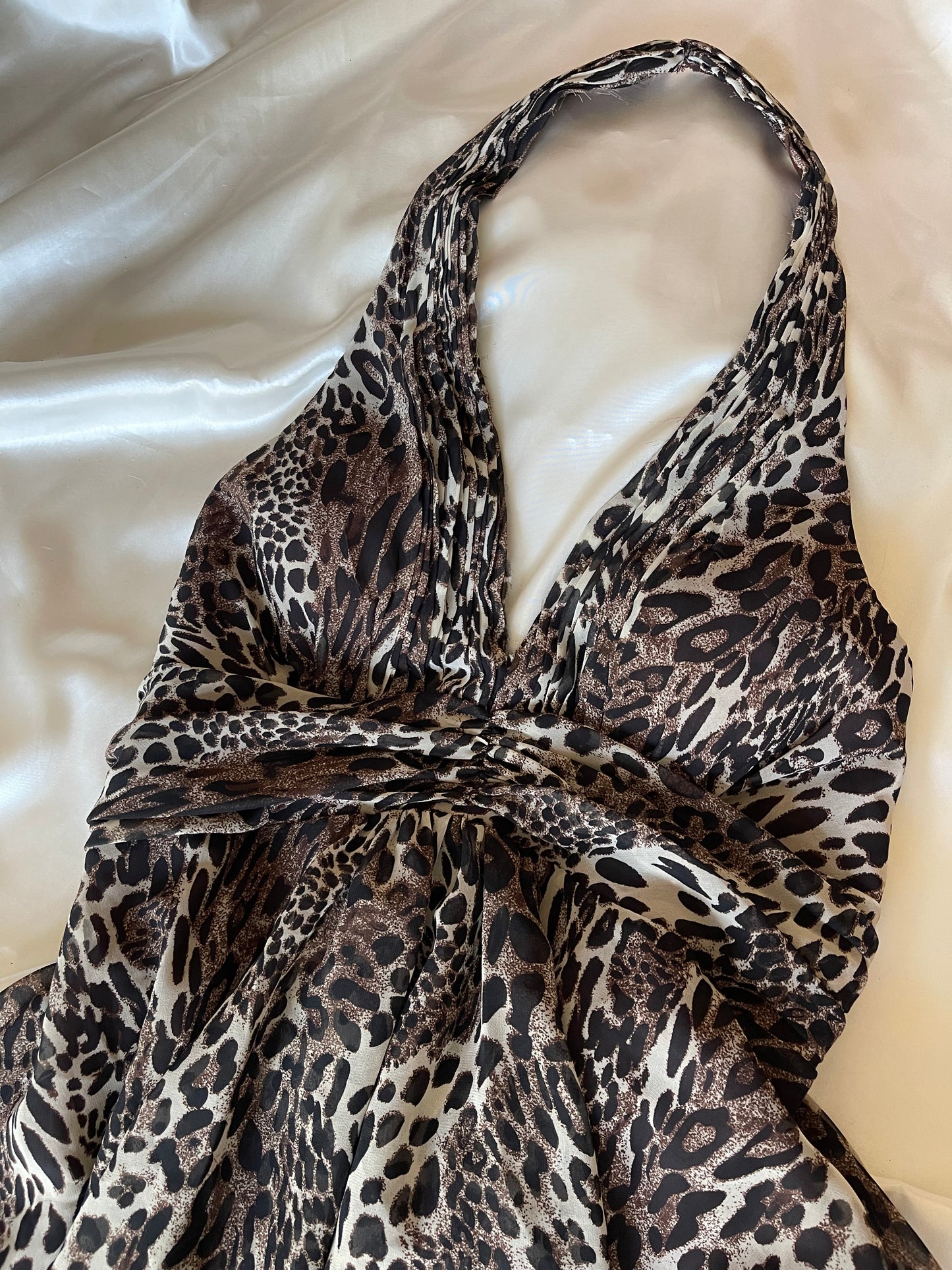 Leopard Panther Print Mini Dress