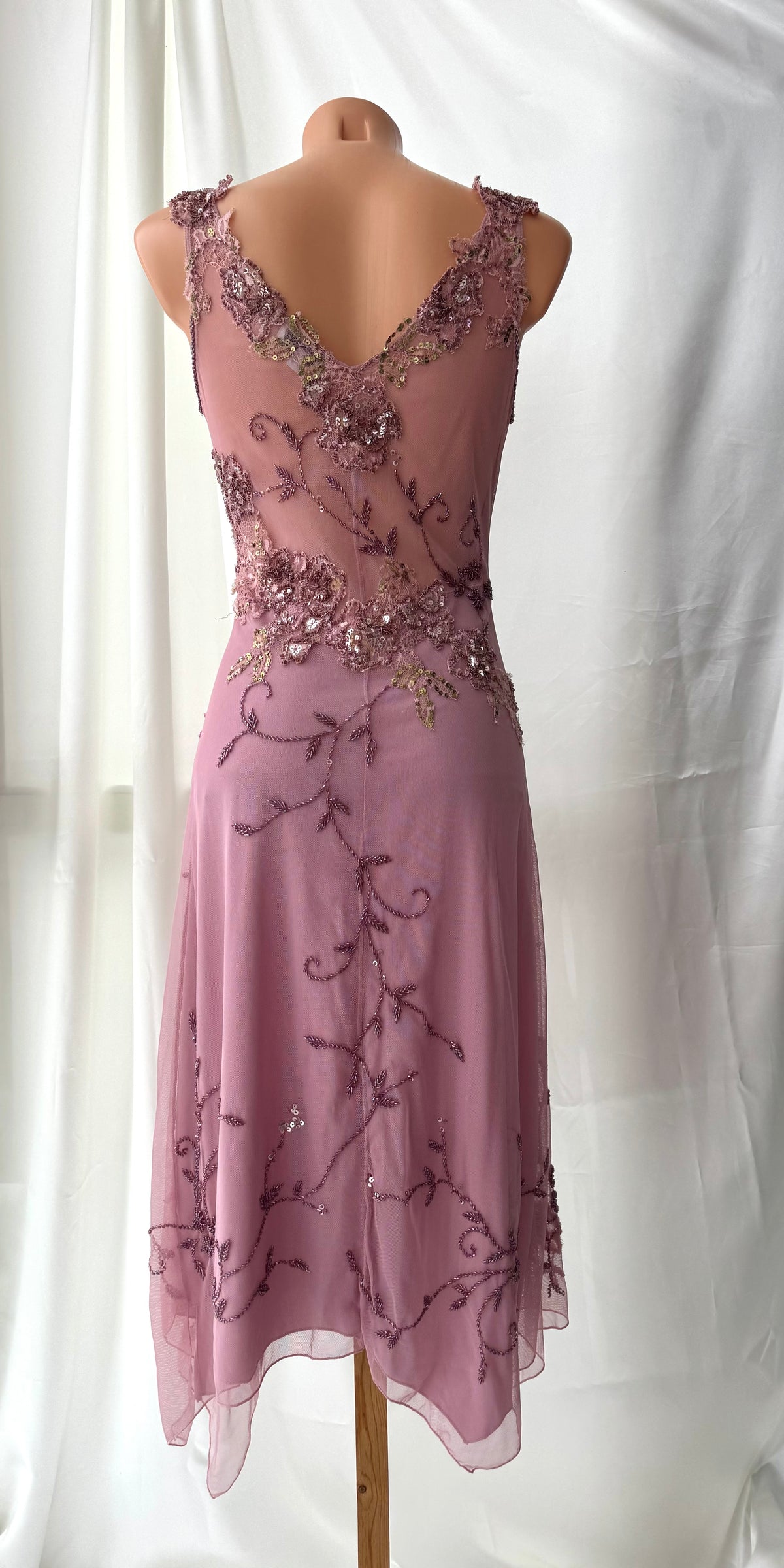 Gorgeous Pink Floral Vintage Dress