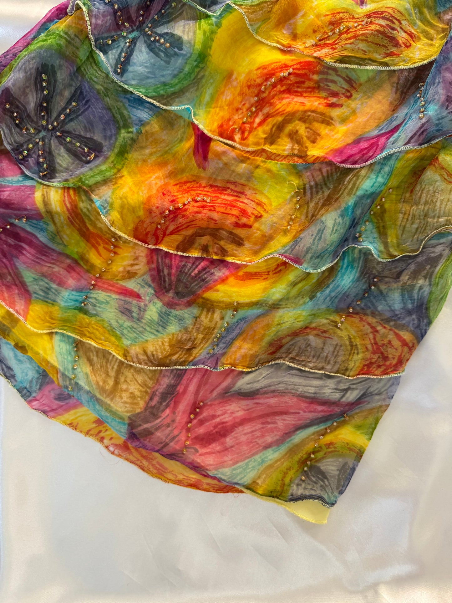 Colorful Floral Mini Rene Derhy Vintage dress