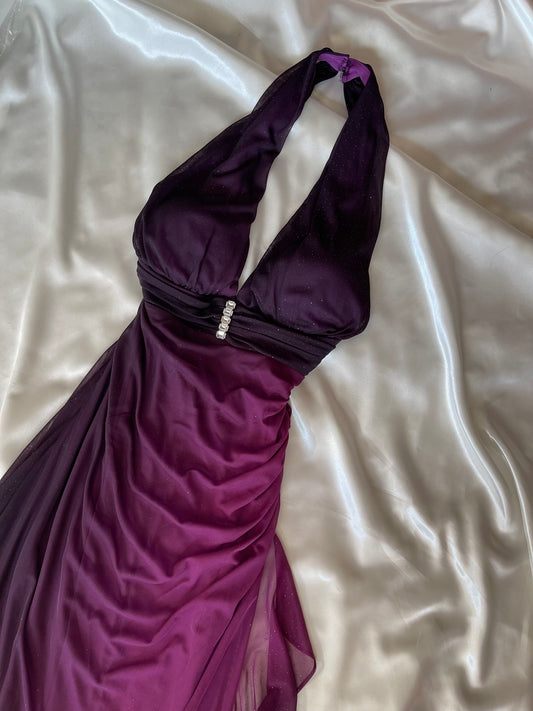 Sparkly Ombre Purple Vintage Dress