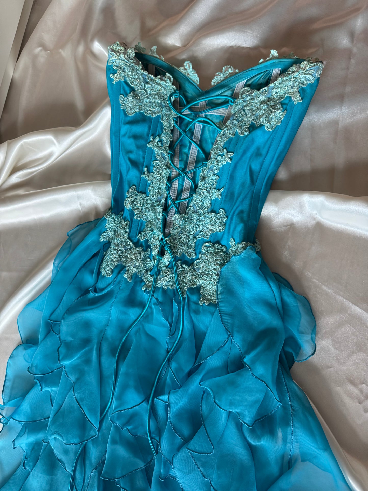 Catwalk Collection London Blue Corset Dress