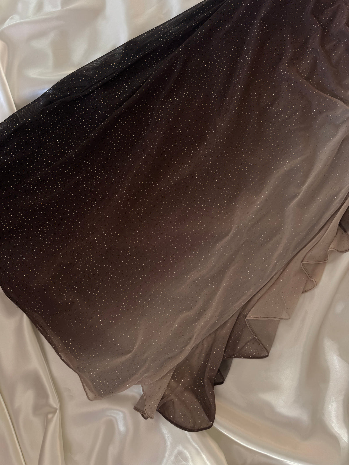 Sparkly Brown Ombre Vintage Dress