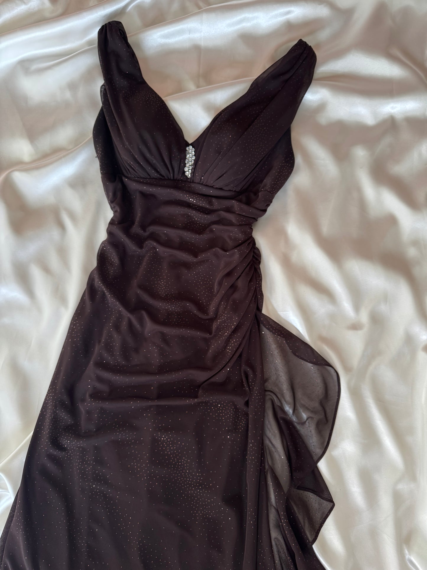 Sparkly Brown Vintage Dress
