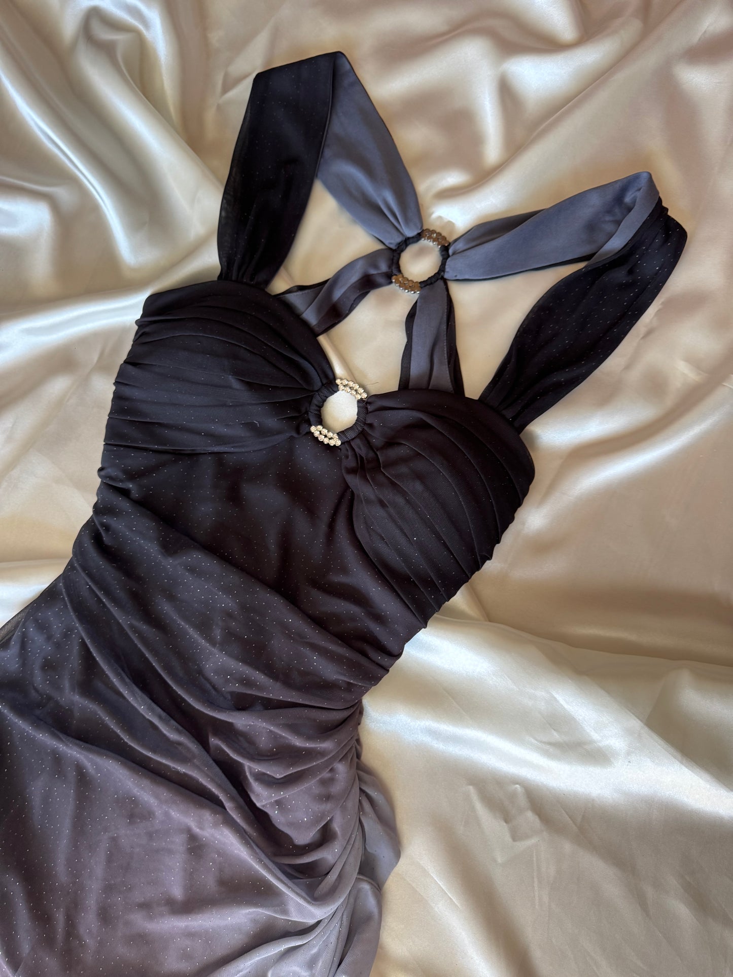 Sparkly Ombre Gray Vintage Dress