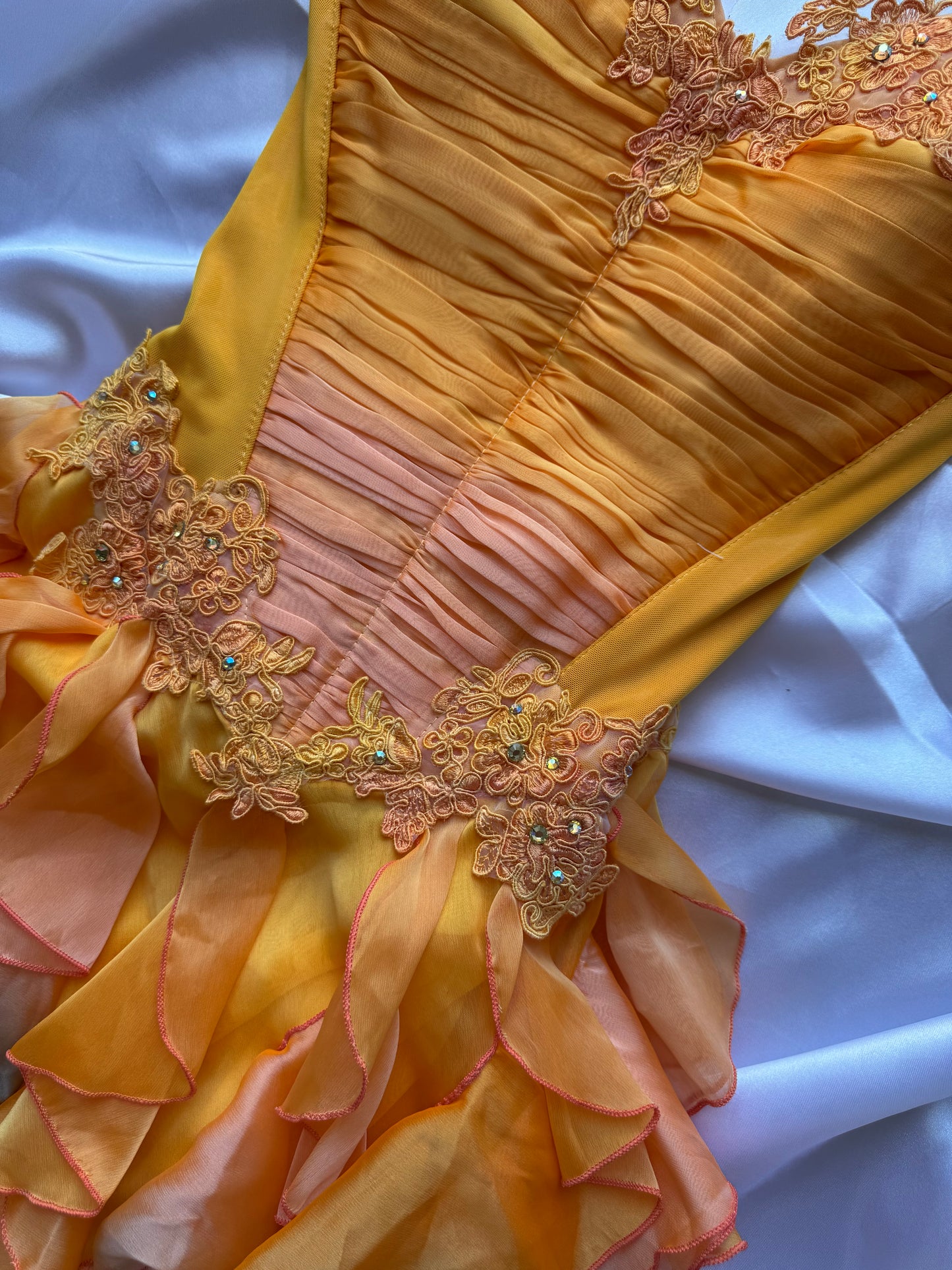 Catwalk Collection London Orange Corset Dress