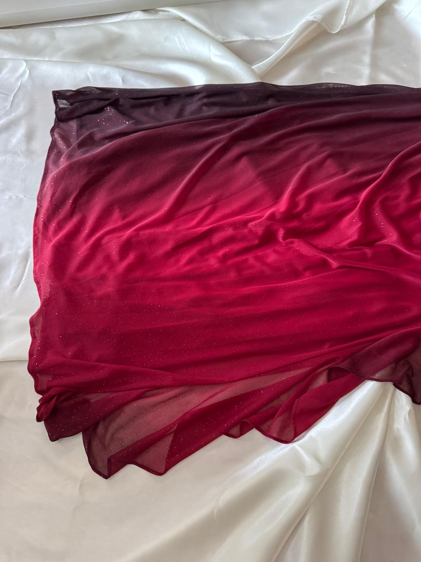 Sparkly Ombre Red Vintage Dress