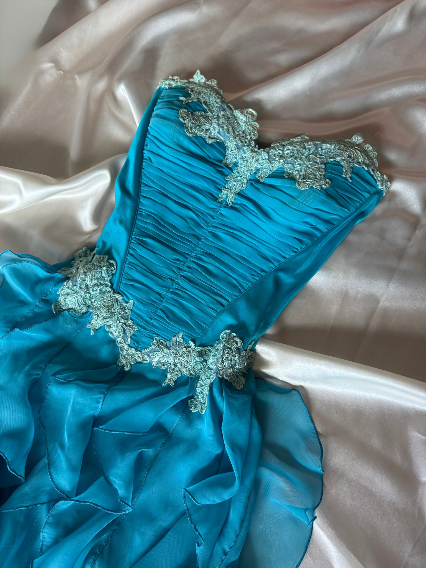 Catwalk Collection London Blue Corset Dress