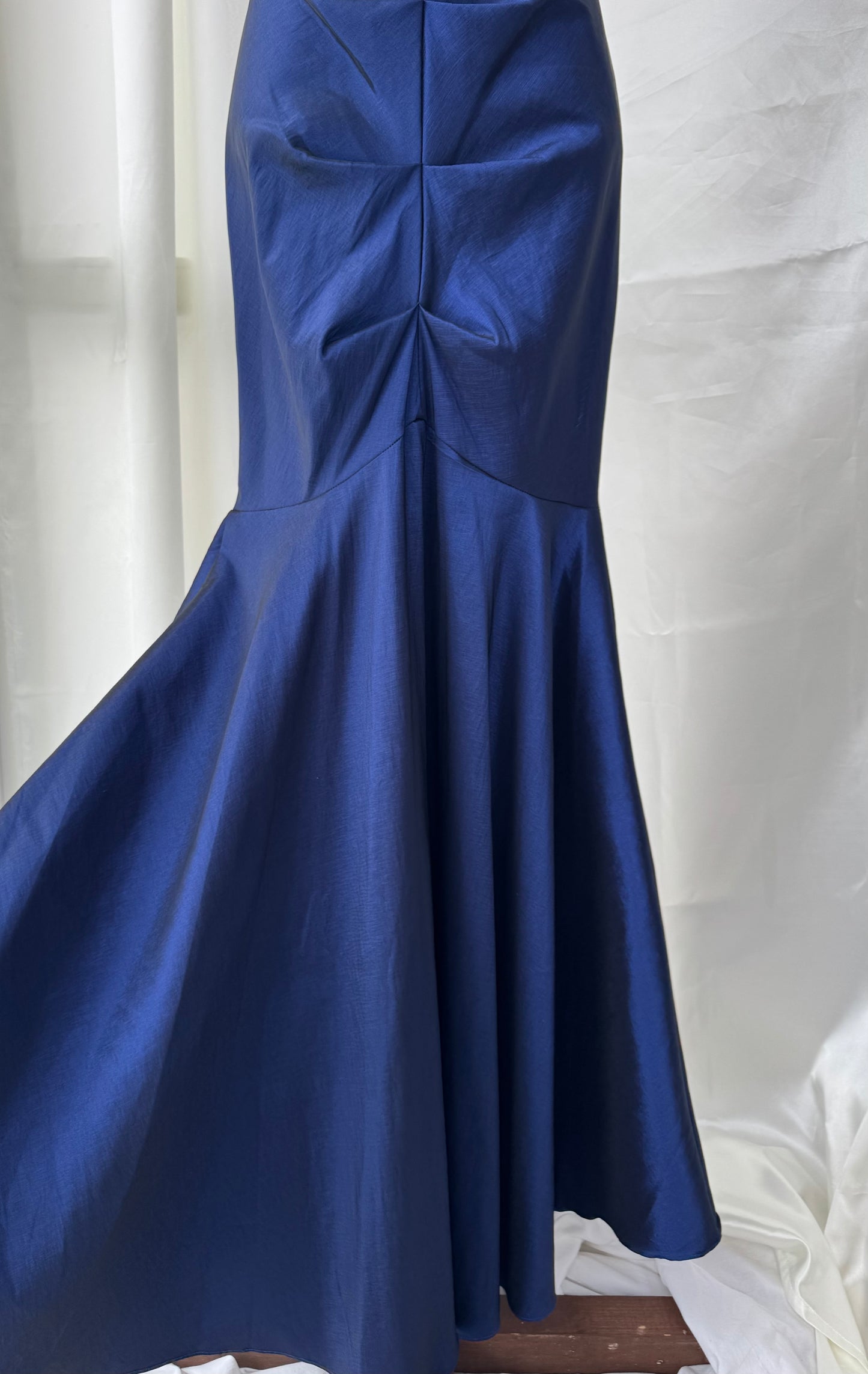 Absolutely Beautiful Mermaid Blue Vintage Ruched Dress