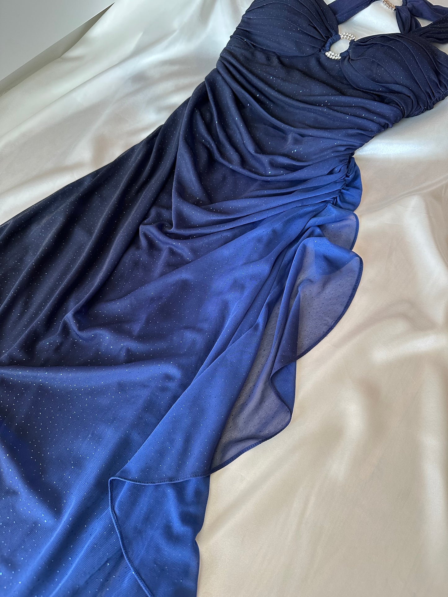 Sparkly Ombre Blue Vintage Dress