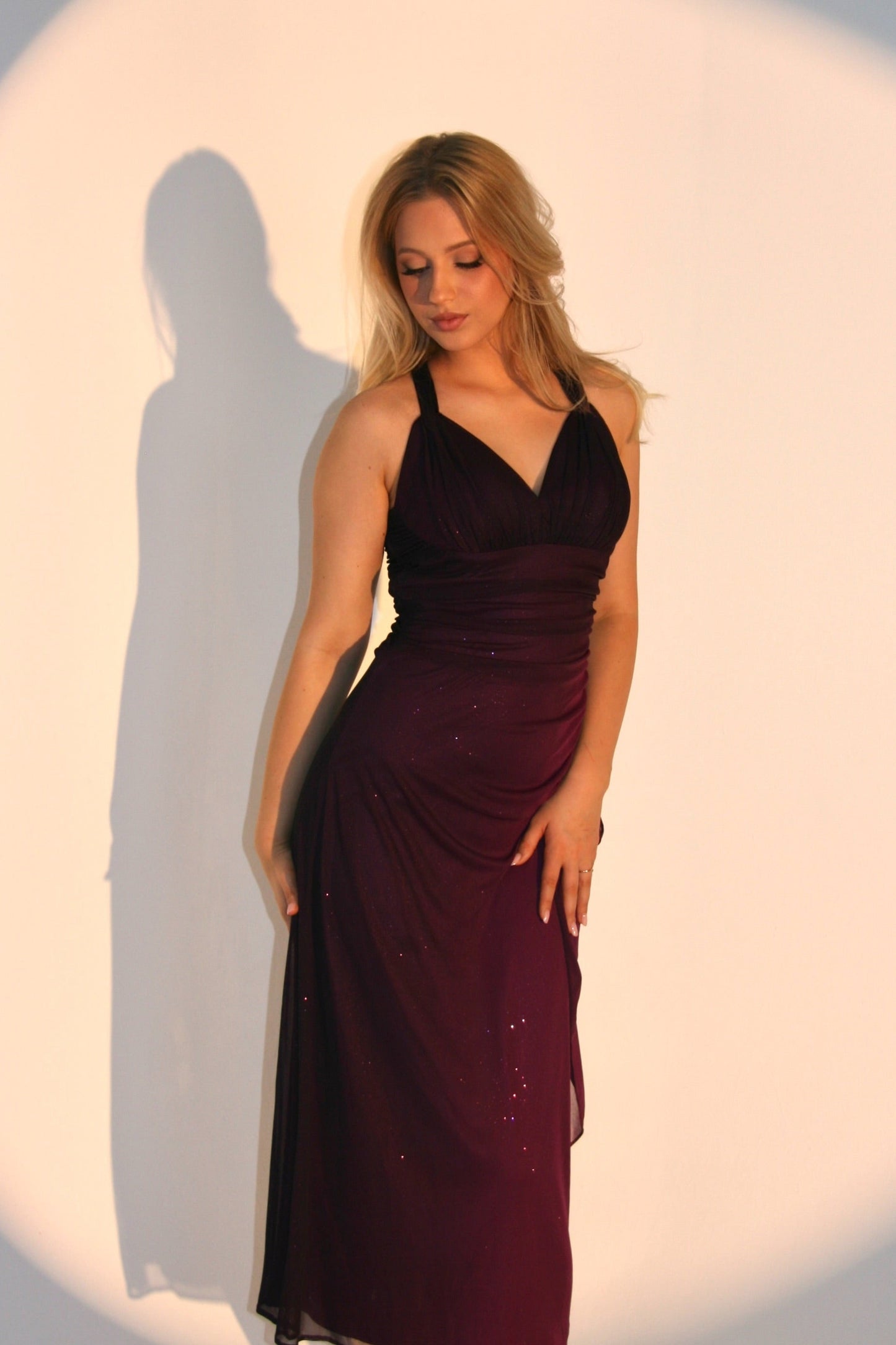 Sparkly Ombre Purple Vintage Dress