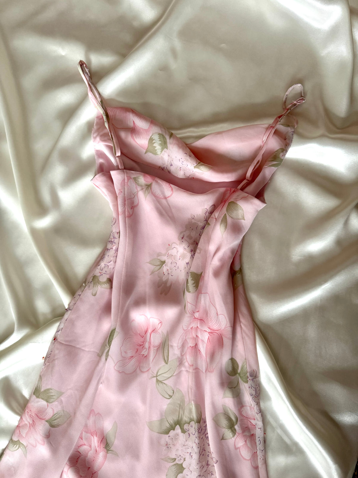Gorgeous Pink Floral Vintage Dress