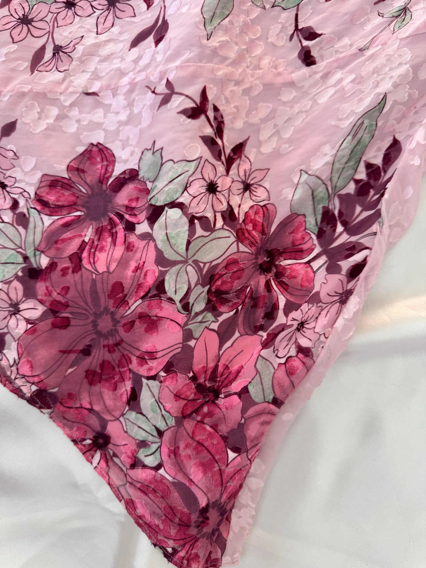 Gorgeous Pink Floral Vintage Dress