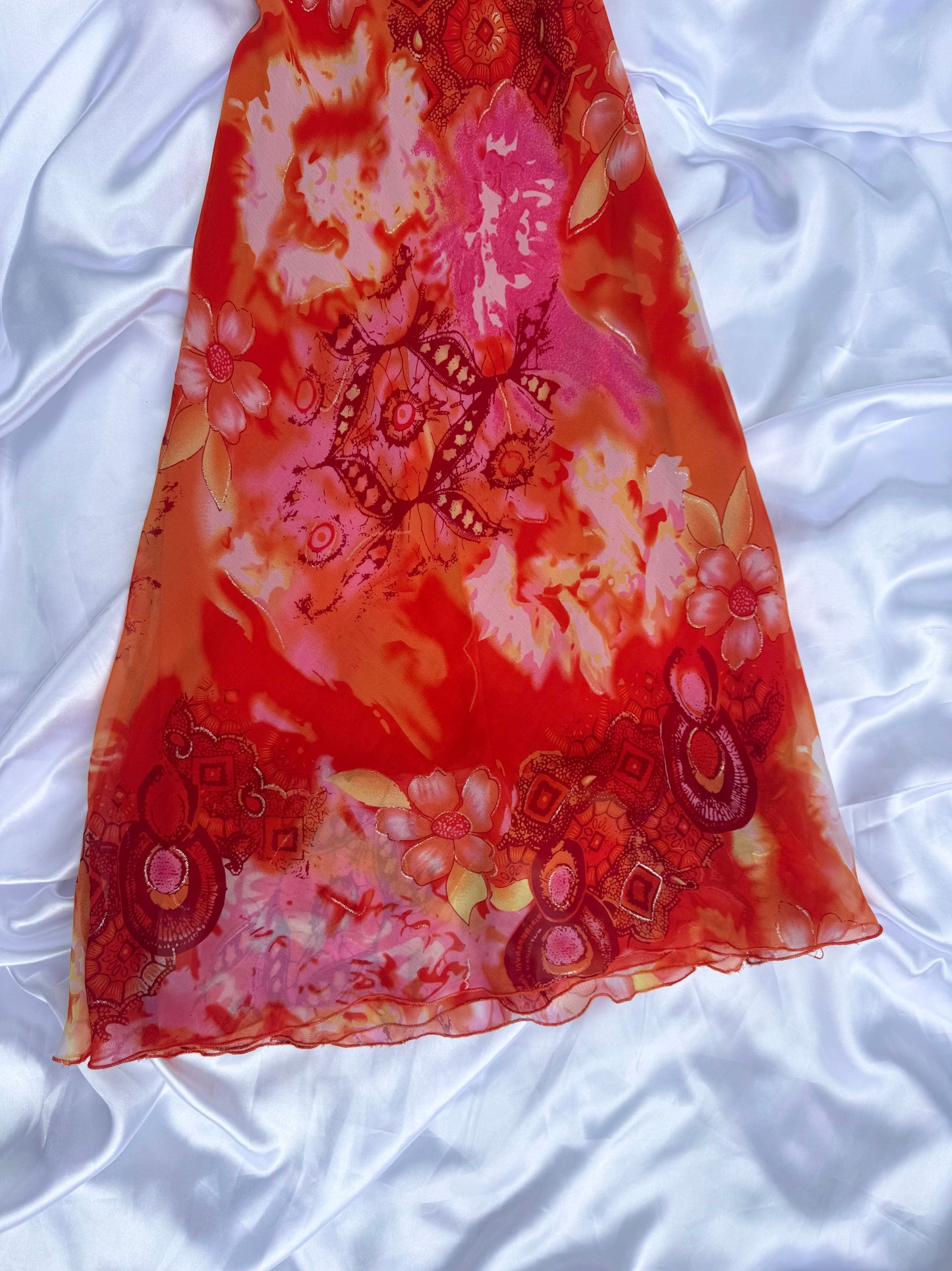 Pink & Orange Vintage Dress