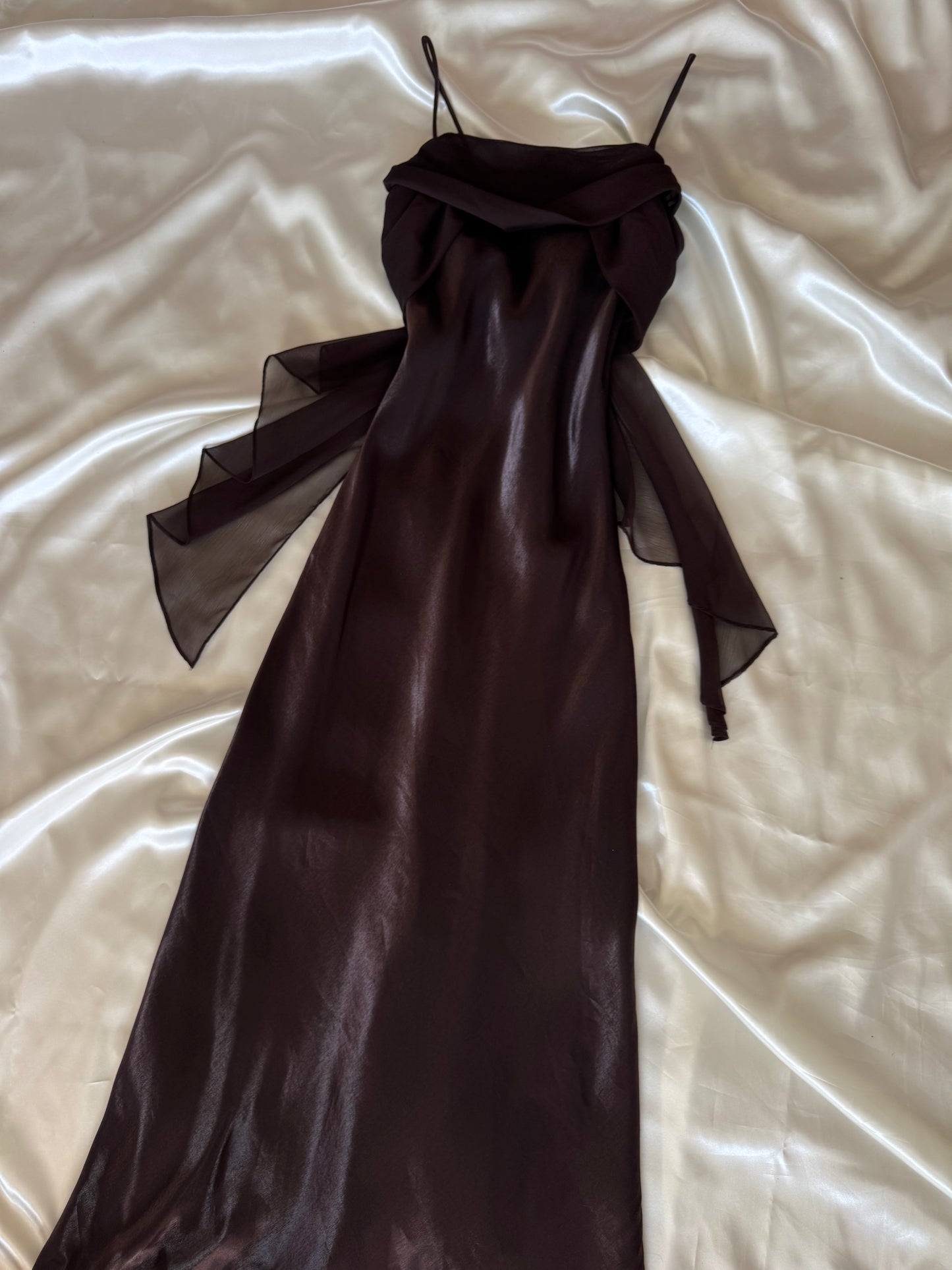 Elegant Brown Vintage Dress