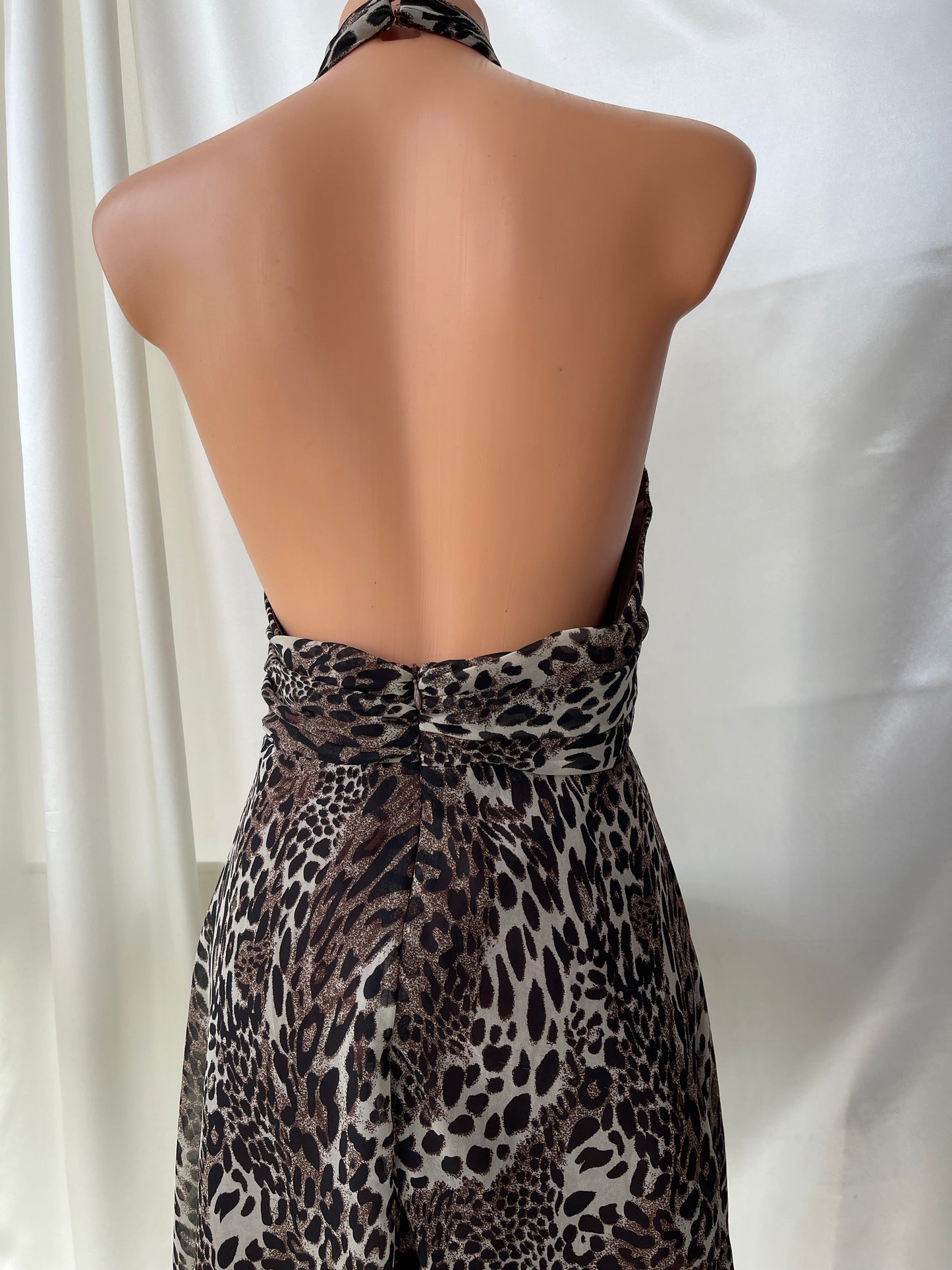 Leopard Panther Print Mini Dress
