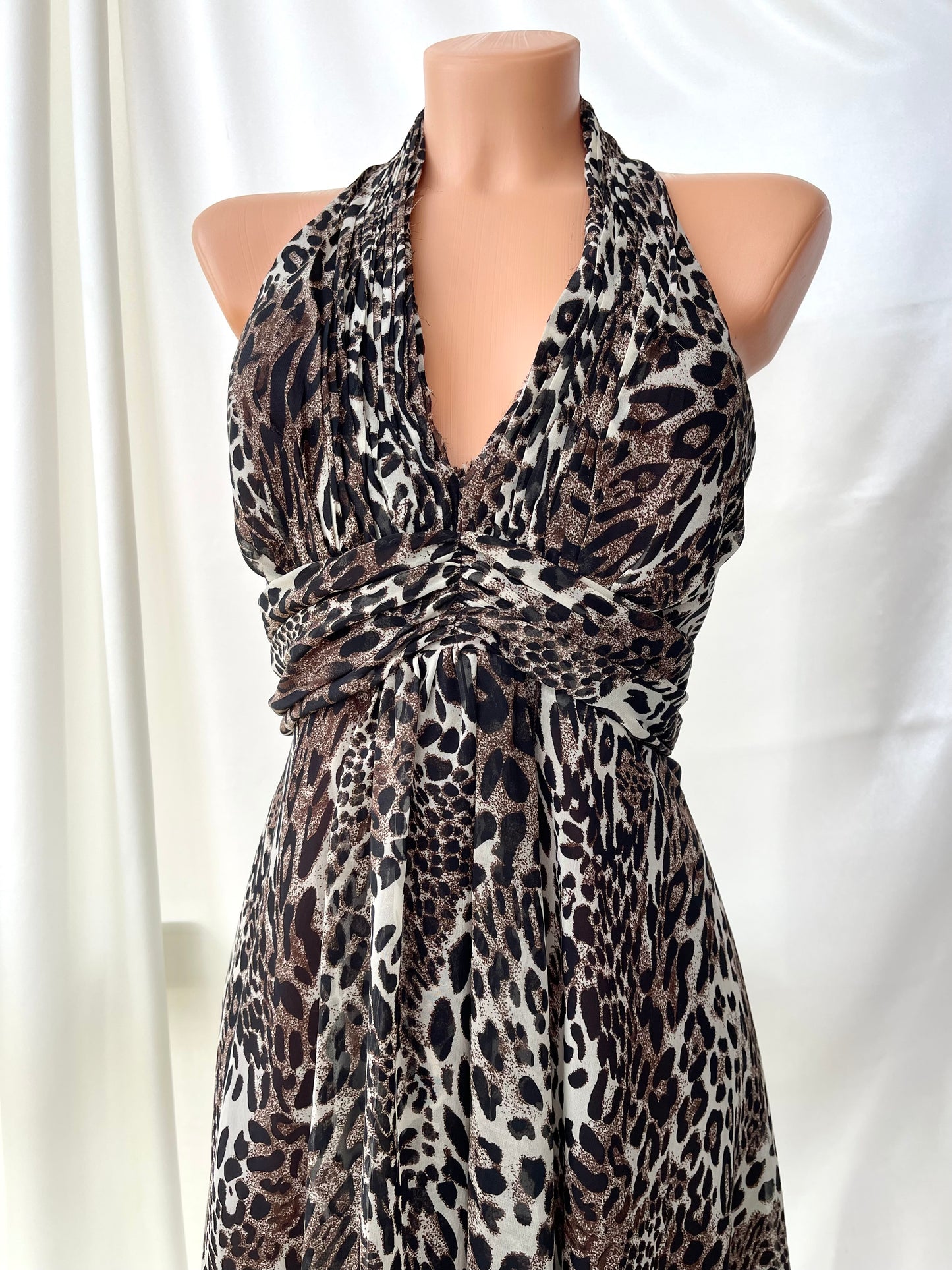 Leopard Panther Print Mini Dress
