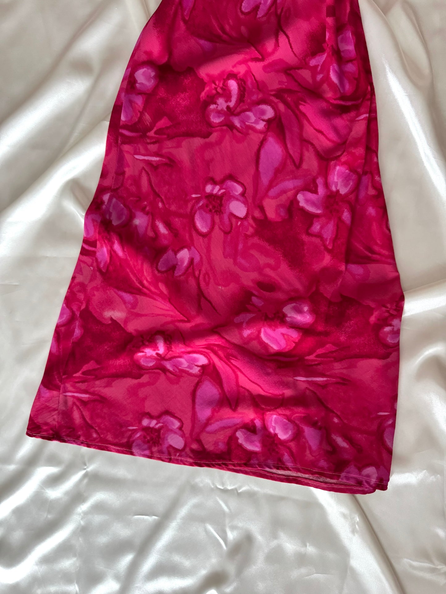 Gorgeous Pink Floral Vintage Island Dress