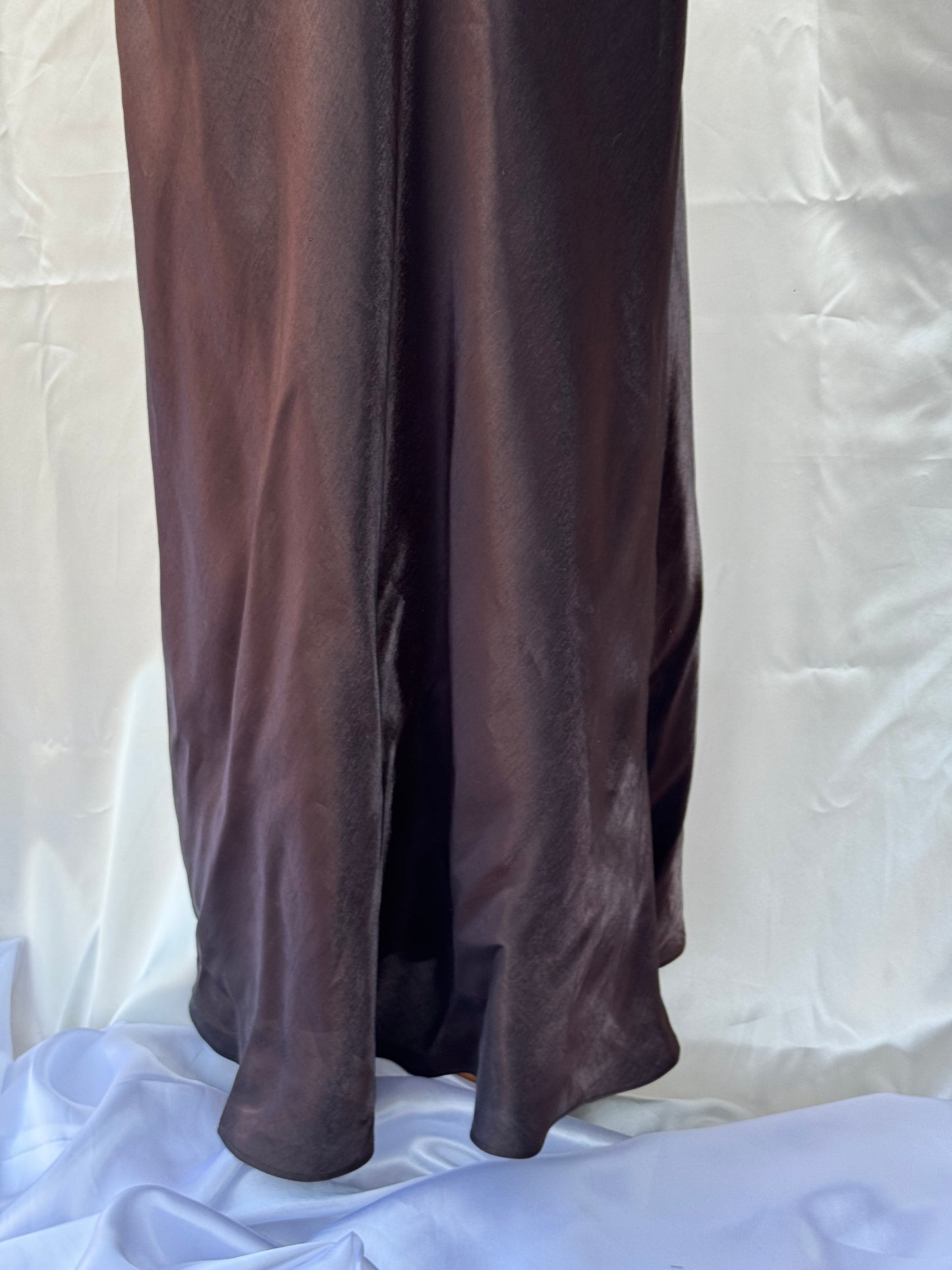 Elegant Brown Vintage Dress