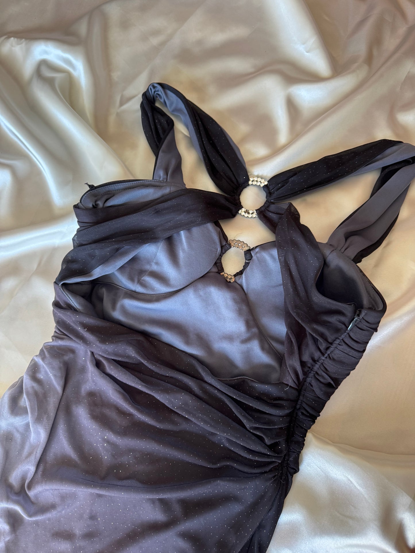 Sparkly Ombre Gray Vintage Dress