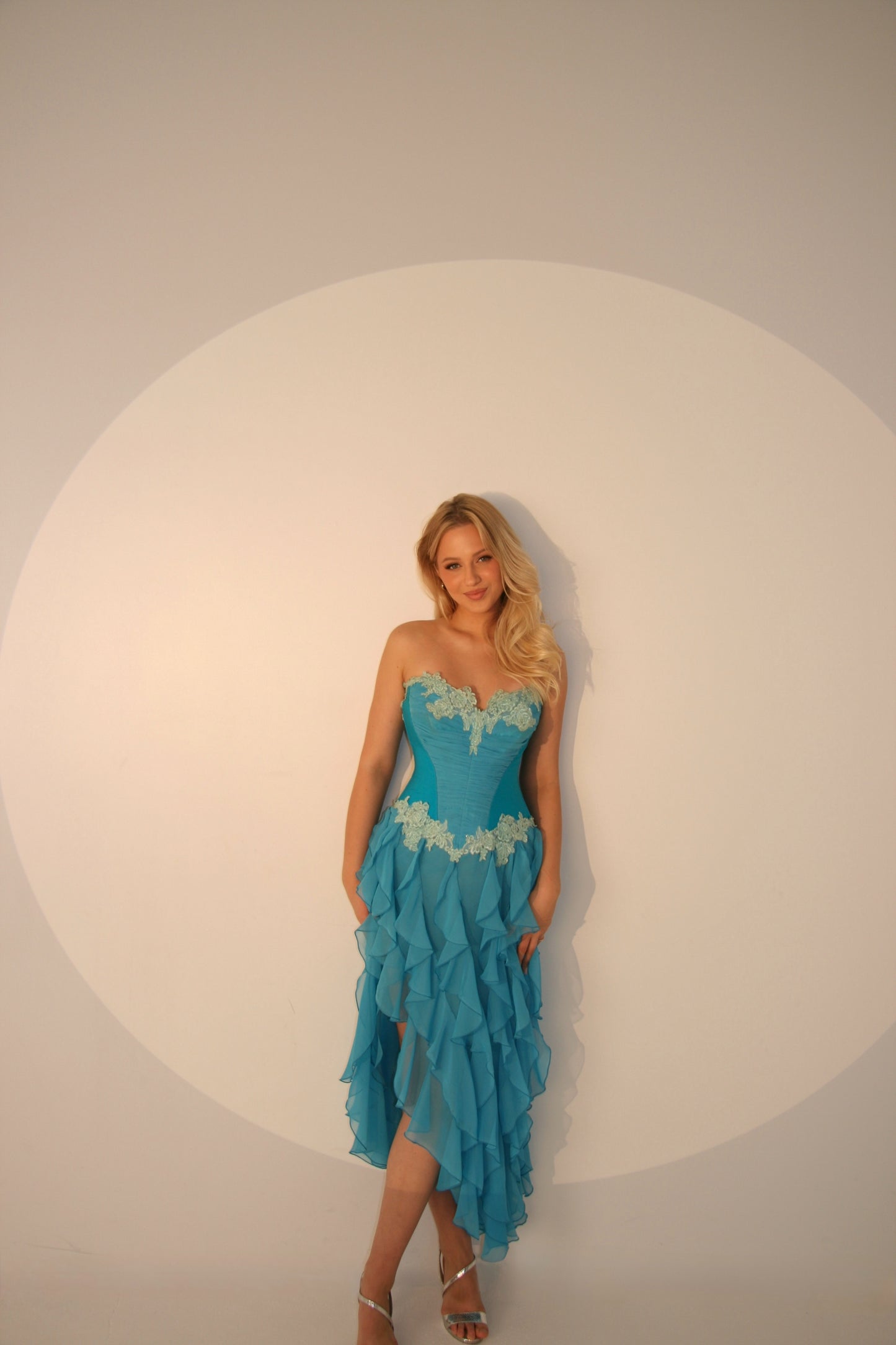 Catwalk Collection London Blue Corset Dress