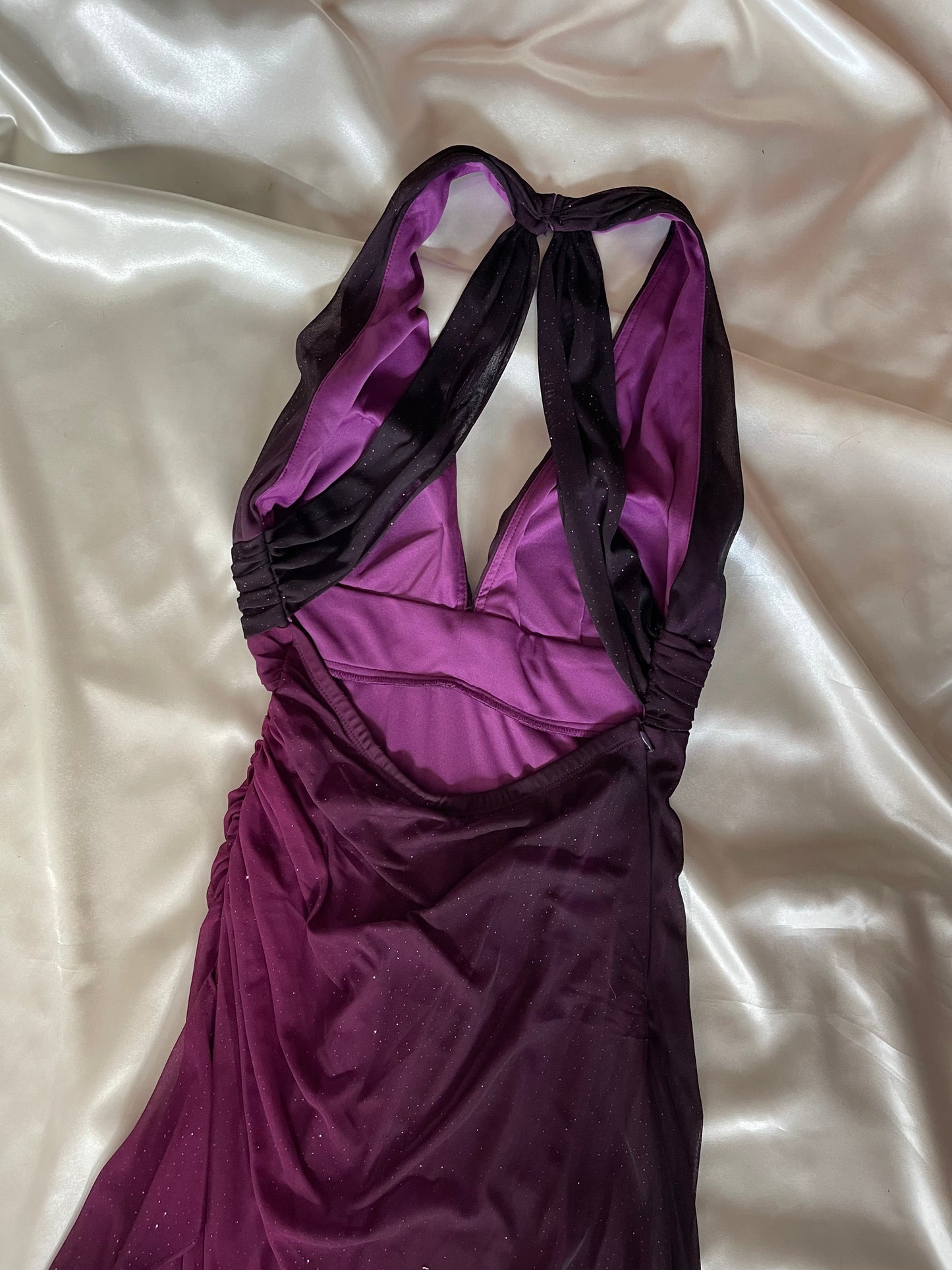 Sparkly Ombre Purple Vintage Dress