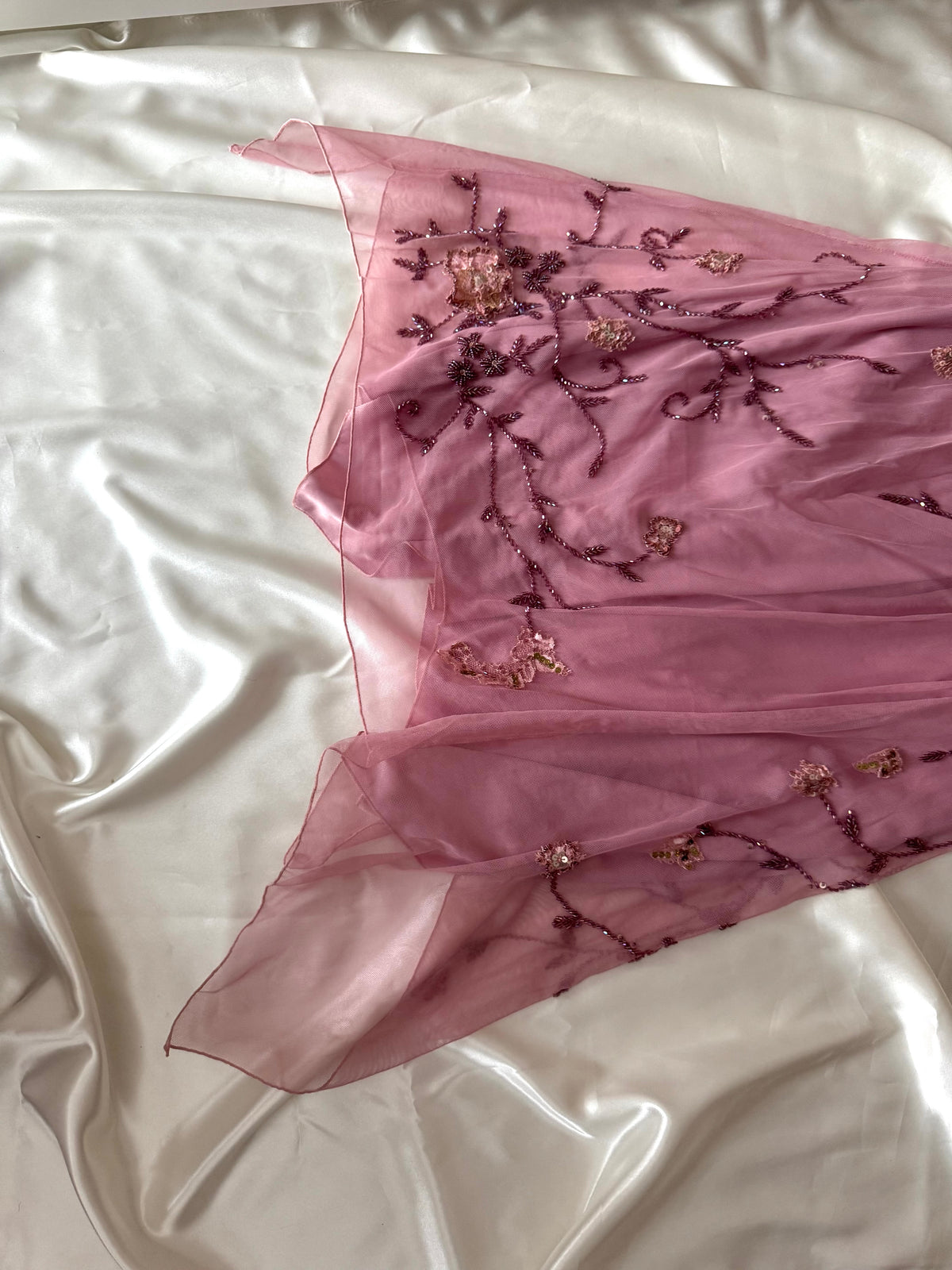 Gorgeous Pink Floral Vintage Dress