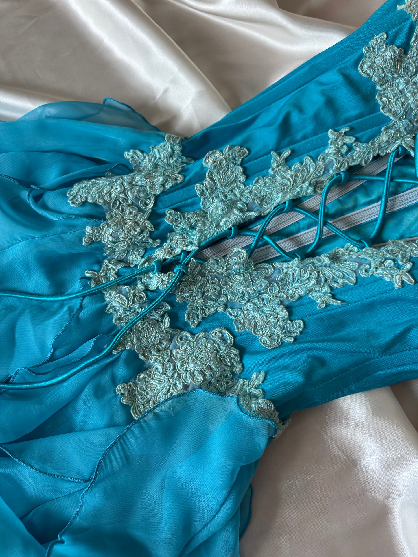 Catwalk Collection London Blue Corset Dress